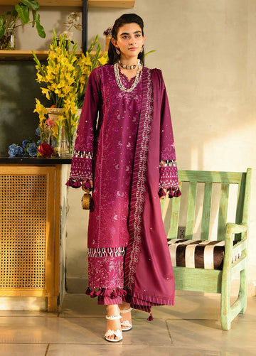 Sahane | In Laws in Lawn Eid Edit | CT-21002 Berry