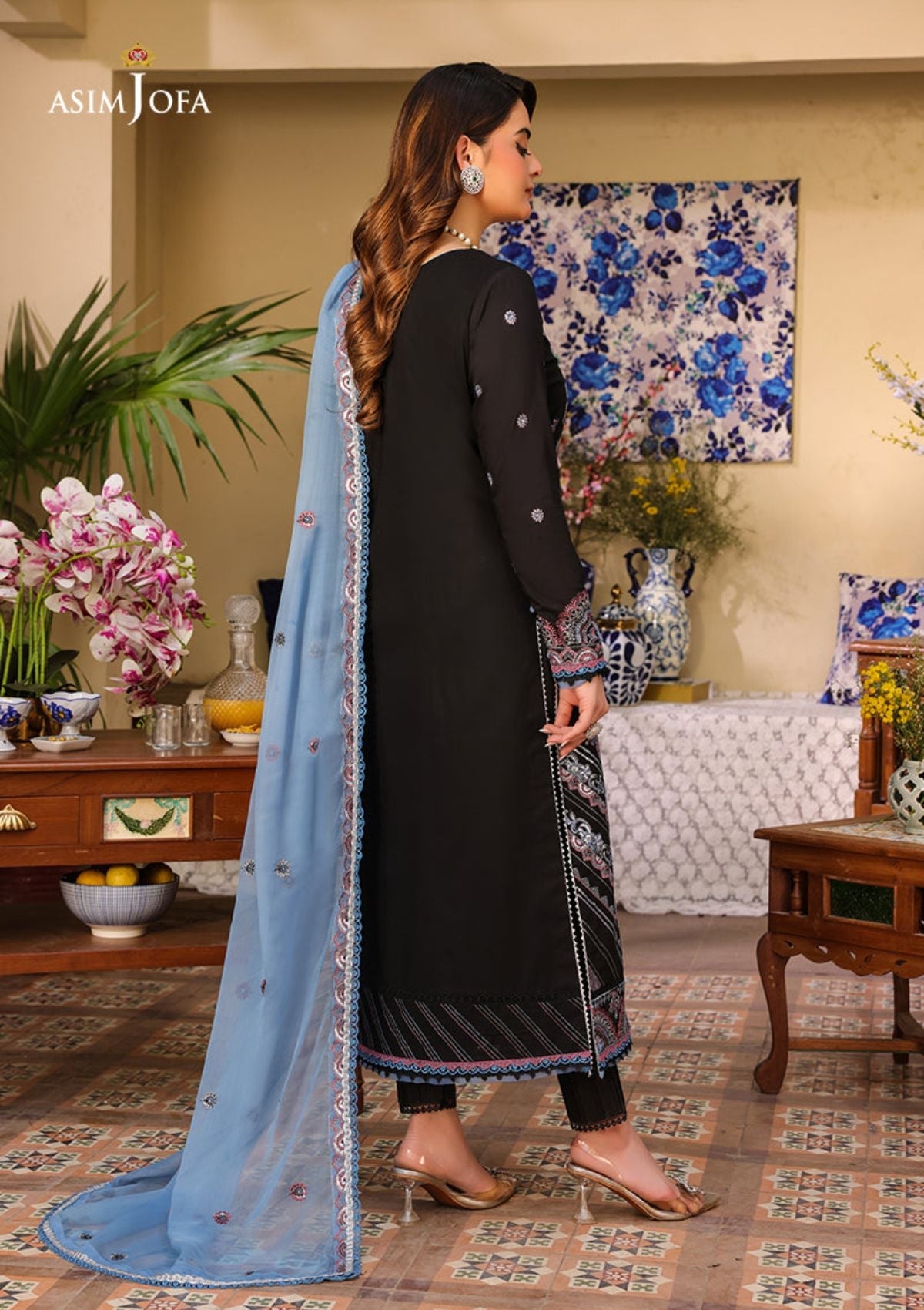 Lawn Collection - Asim Jofa - Zarq Barq - AJZB#9 - Official Asim Jofa - Agha Fabrics UK