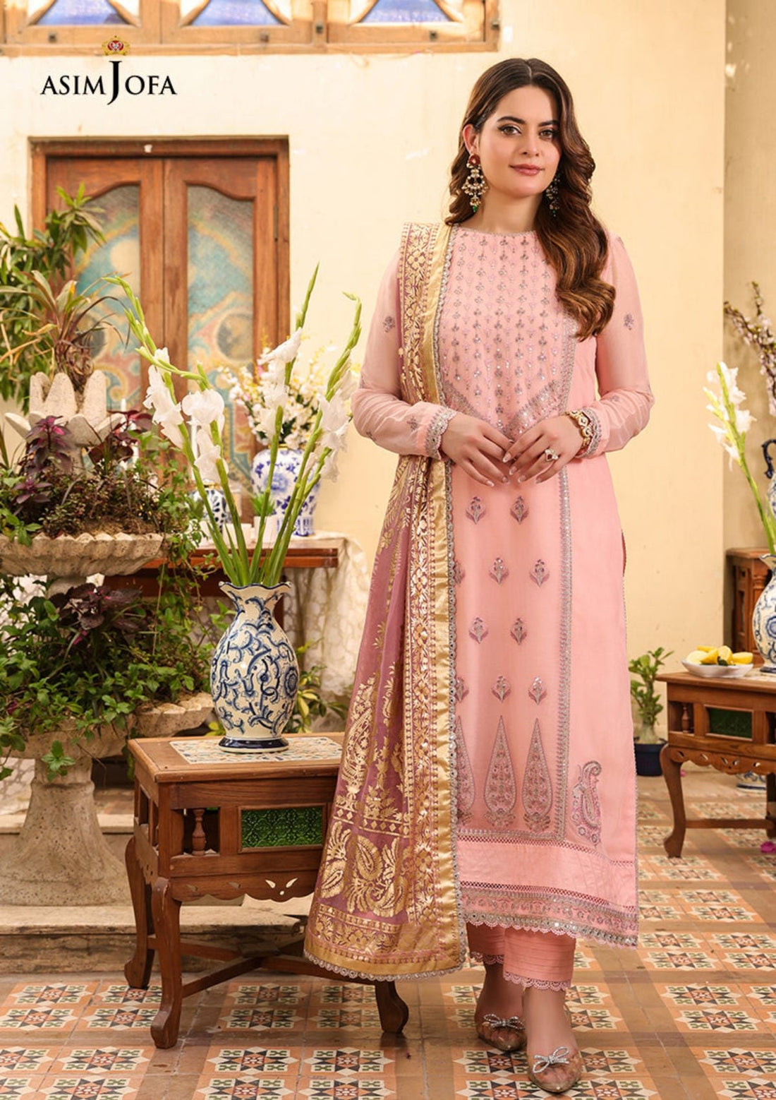 Lawn Collection - Asim Jofa - Zarq Barq - AJZB#3 - Official Asim Jofa - Agha Fabrics UK