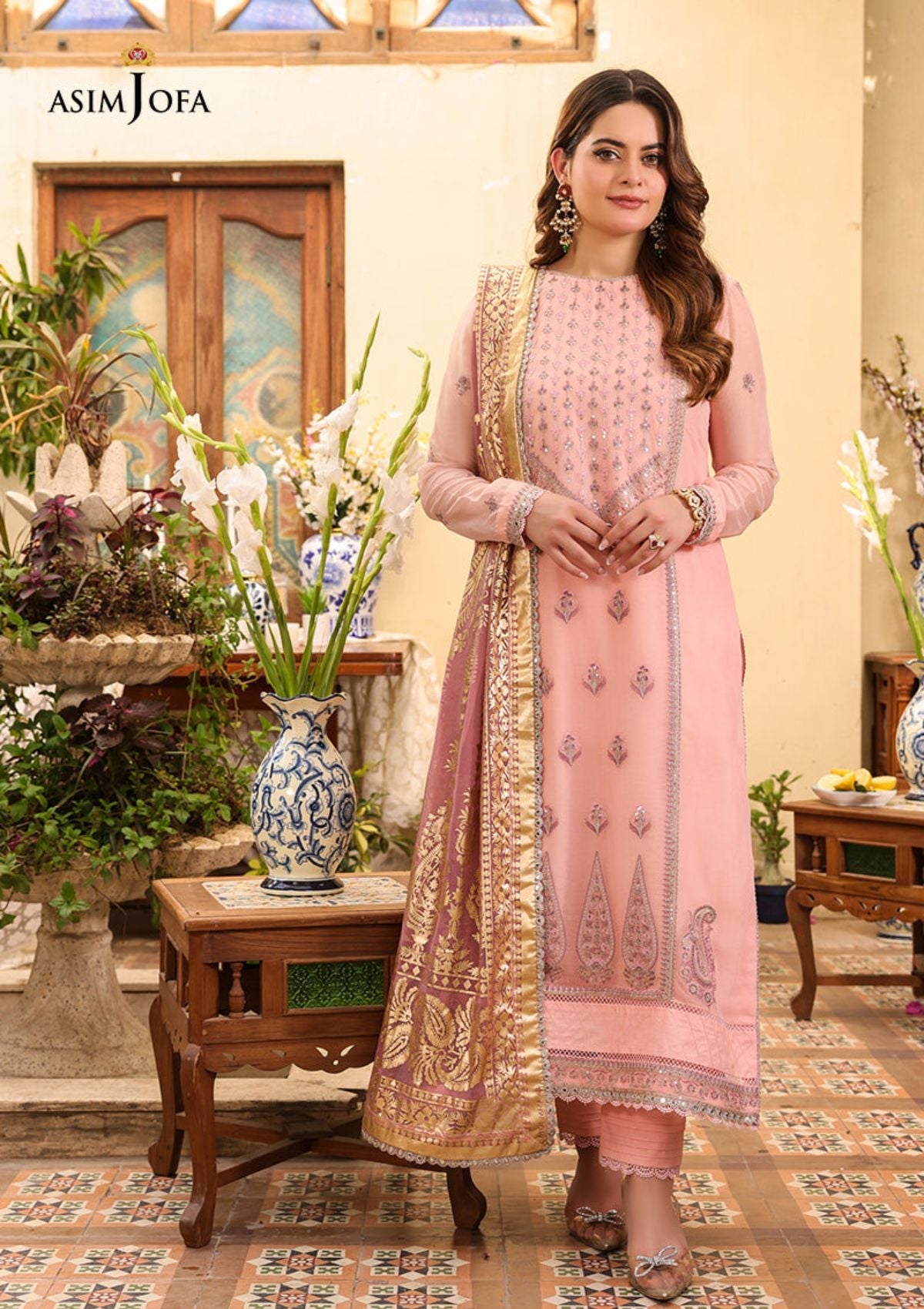 Lawn Collection - Asim Jofa - Zarq Barq - AJZB#3 - Official Asim Jofa - Agha Fabrics UK