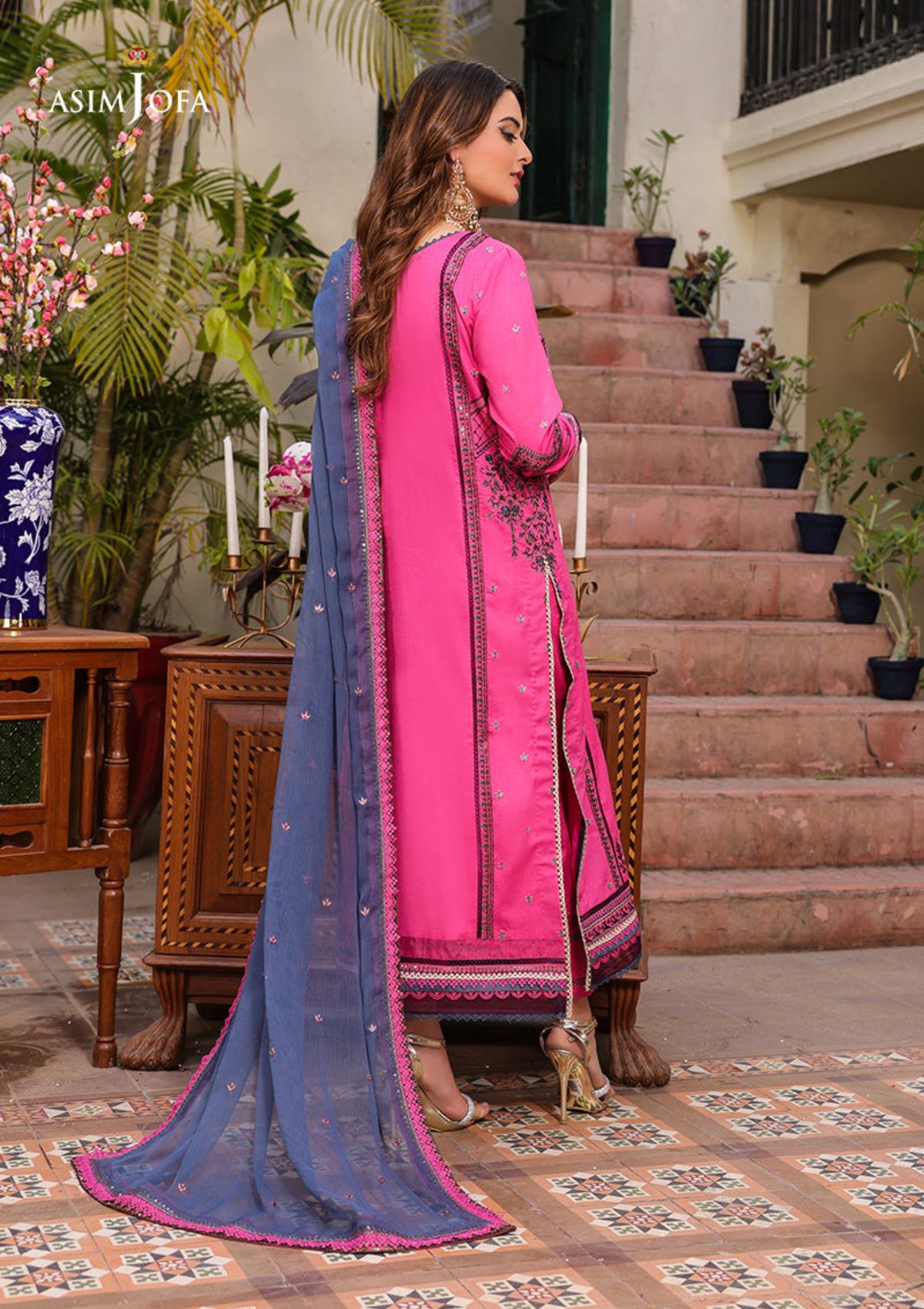 Lawn Collection - Asim Jofa - Zarq Barq - AJZB#19 - Official Asim Jofa - Agha Fabrics UK