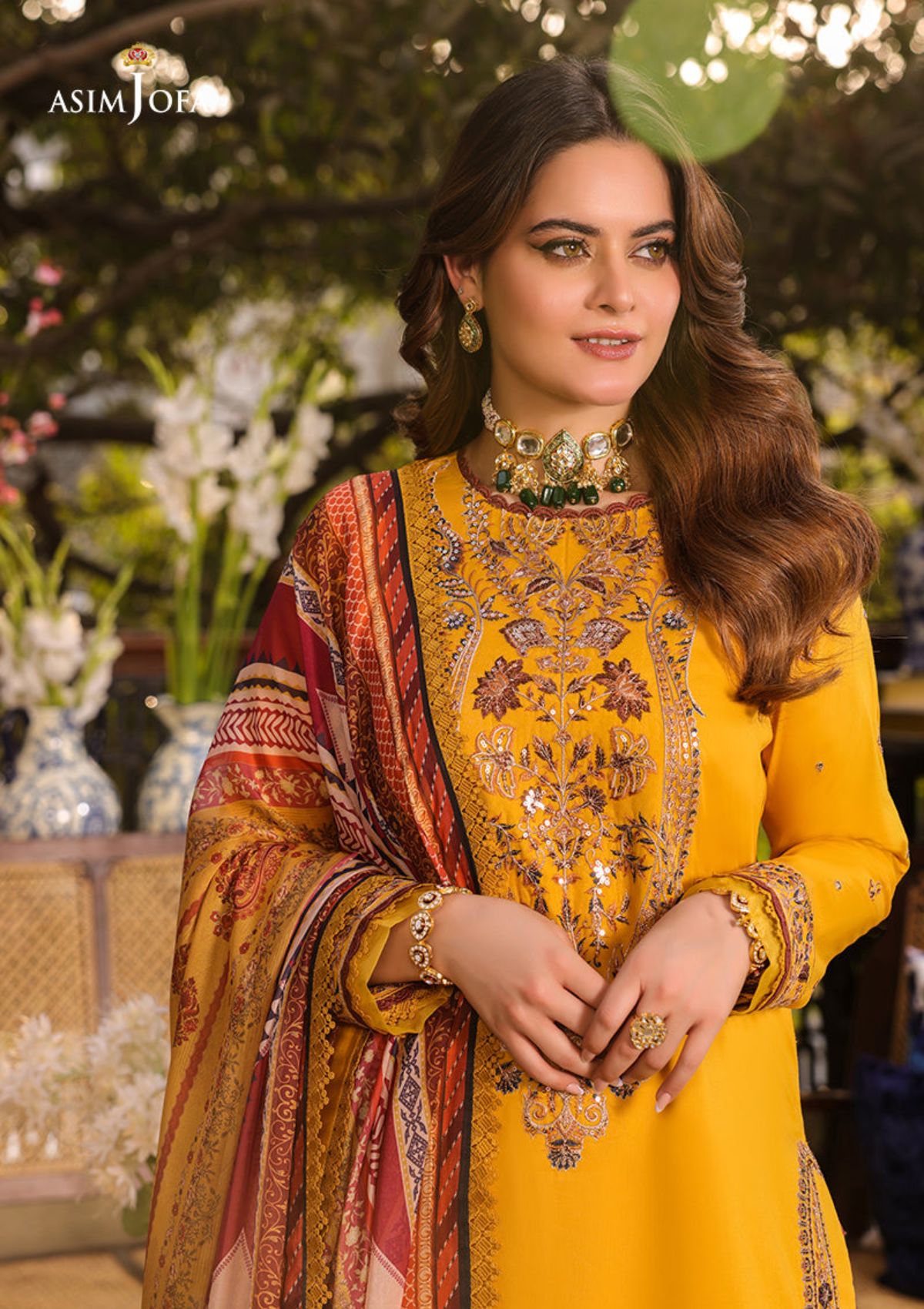 Lawn Collection - Asim Jofa - Zarq Barq - AJZB#1 - Official Asim Jofa - Agha Fabrics UK