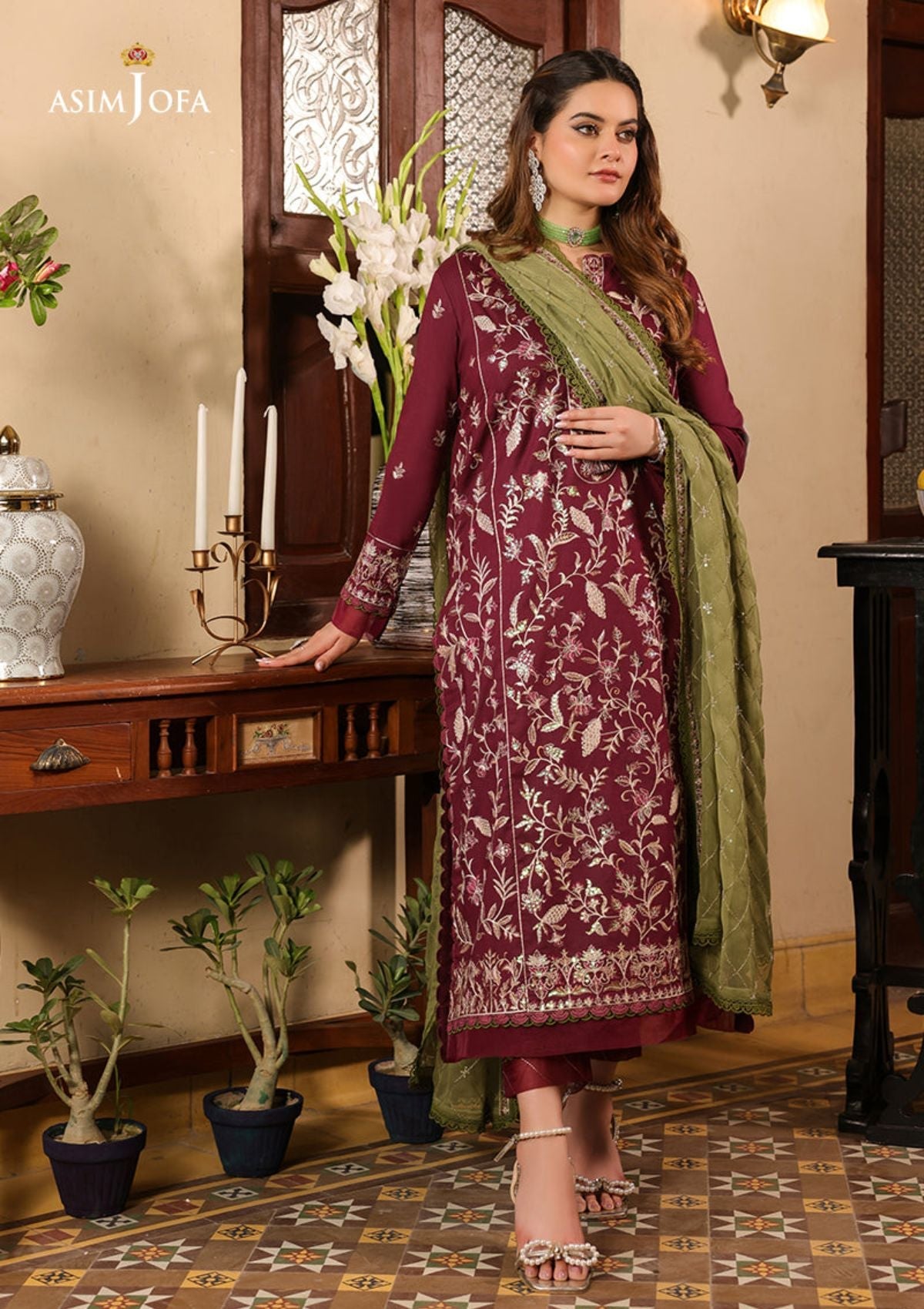 Lawn Collection - Asim Jofa - Zarq Barq - AJZB#11 - Official Asim Jofa - Agha Fabrics UK