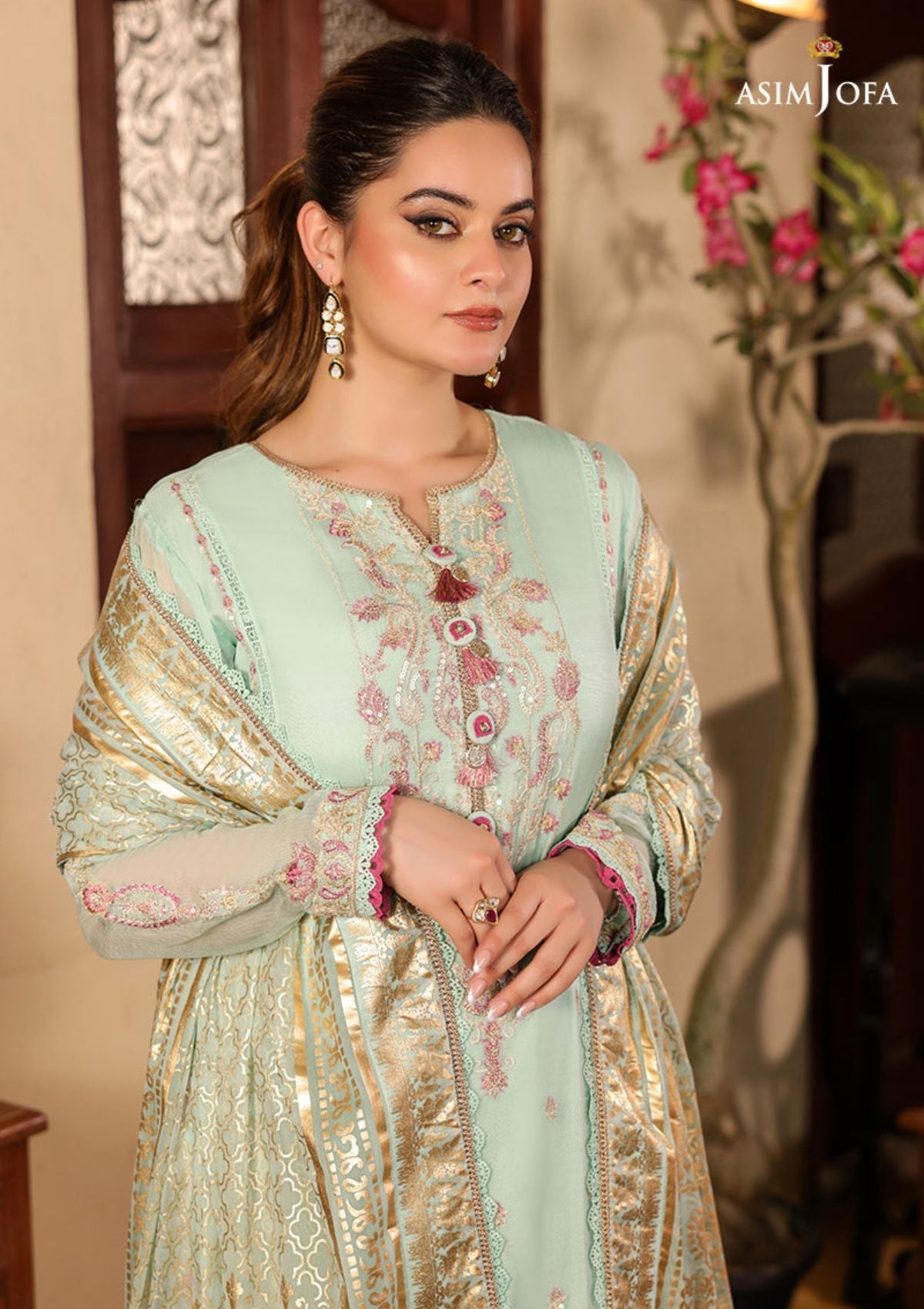 Lawn Collection - Asim Jofa - Zarq Barq - AJZB#21 - Official Asim Jofa - Agha Fabrics UK