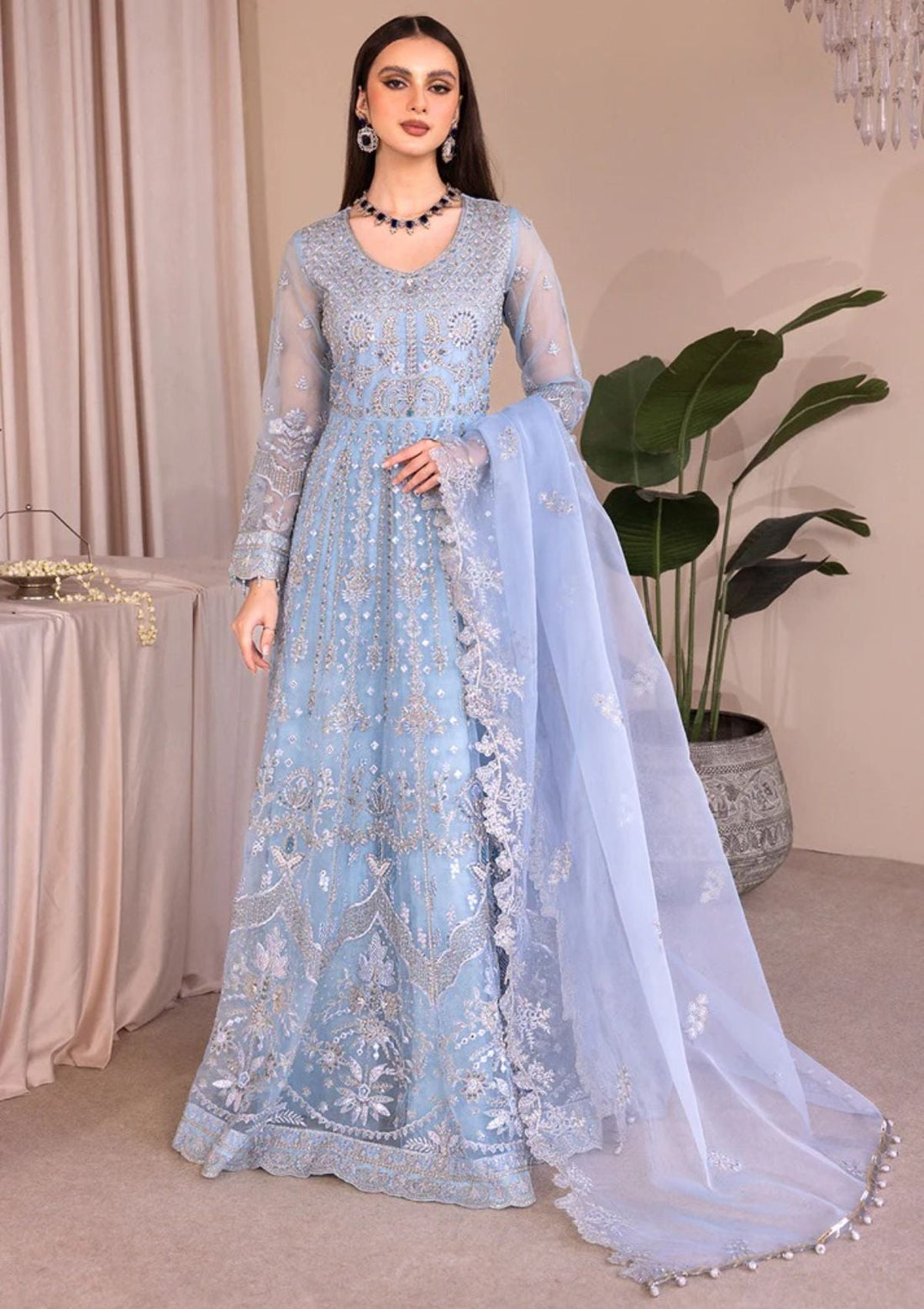 Formal Collection - Emaan Adeel - Romansiyyah Luxury - Blue Lagoon - D# 03