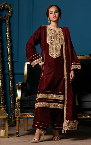 Threads and Motifs | Velvet Collection 25 | 2PC TV-06