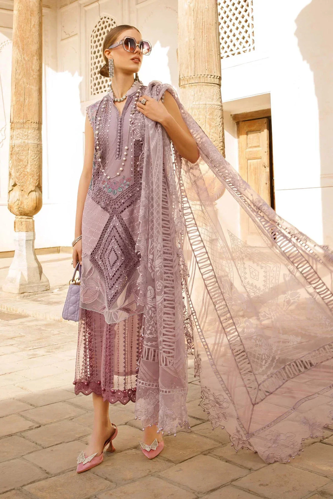 Maria B | Luxury Lawn | D-2301-A -  Maria B Luxury -  Agha Fabrics