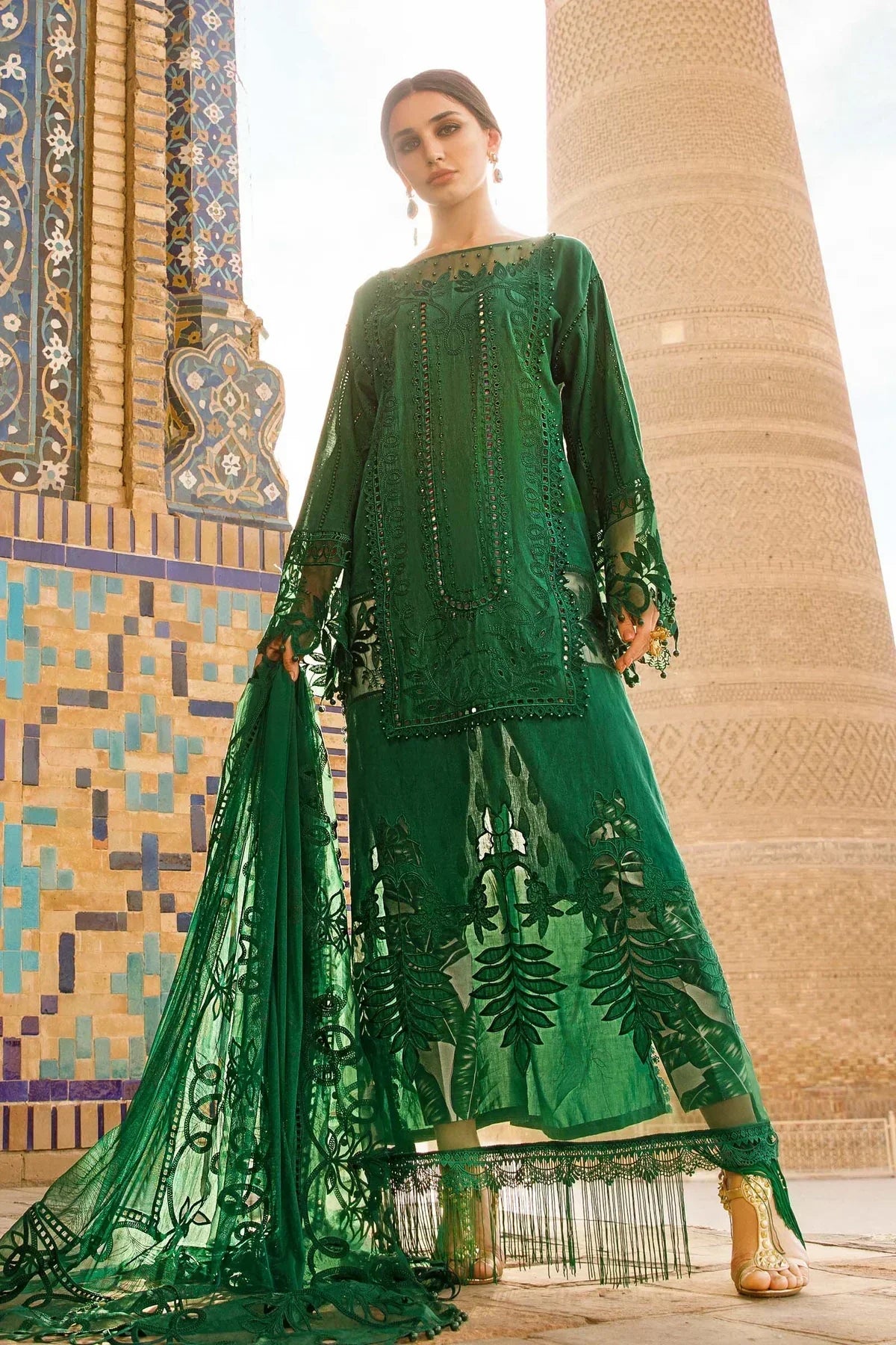 Maria B | Luxury Lawn | D-2310-B -  Maria B Luxury -  Agha Fabrics