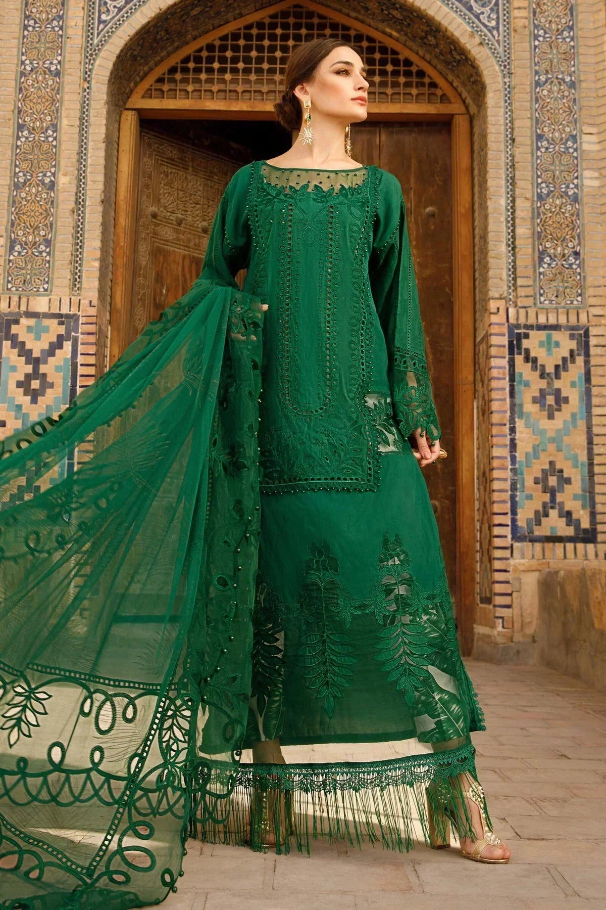 Maria B | Luxury Lawn | D-2310-B -  Maria B Luxury -  Agha Fabrics