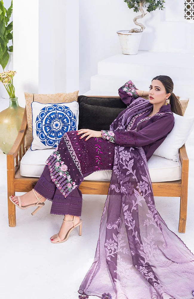 Lawn Collection- Al Zohaib - Rungkari - D#11
