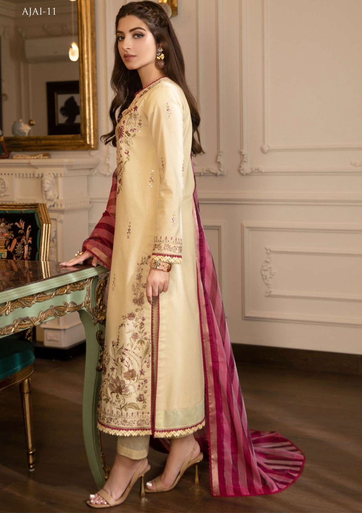 Lawn Collection - Asim Jofa - Aira - AJAI#11 - Official Asim Jofa - Agha Fabrics UK