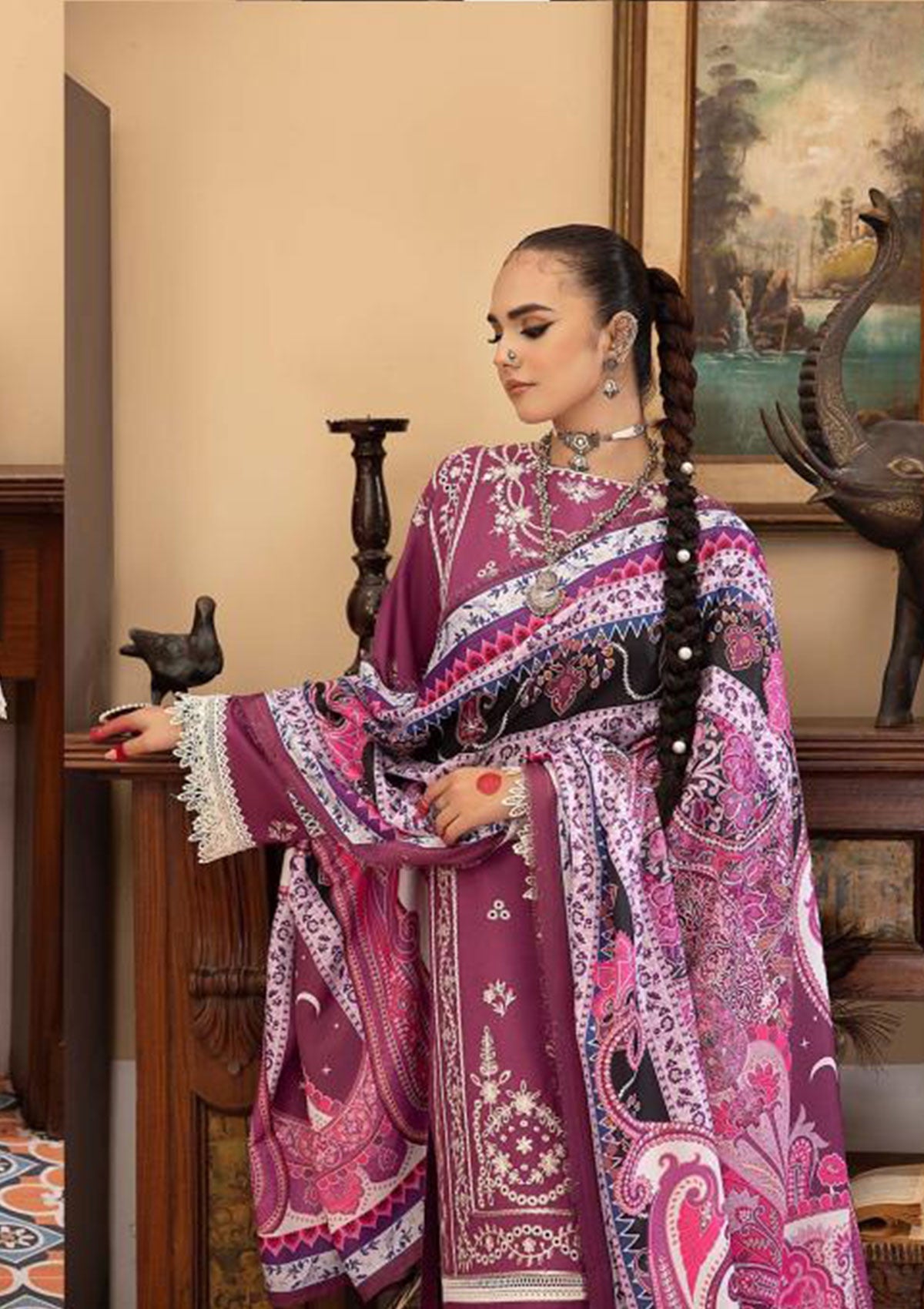 Winter Collection - Mahnur - Masakali - D# 06 B - Official Mahnur - Agha Fabrics UK