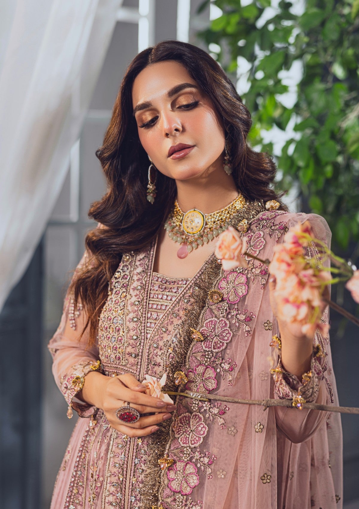 Formal Collection - Rubaaiyat - Wedding Edit 24 - Tea Pink - Official Rubaaiyat - Agha Fabrics UK