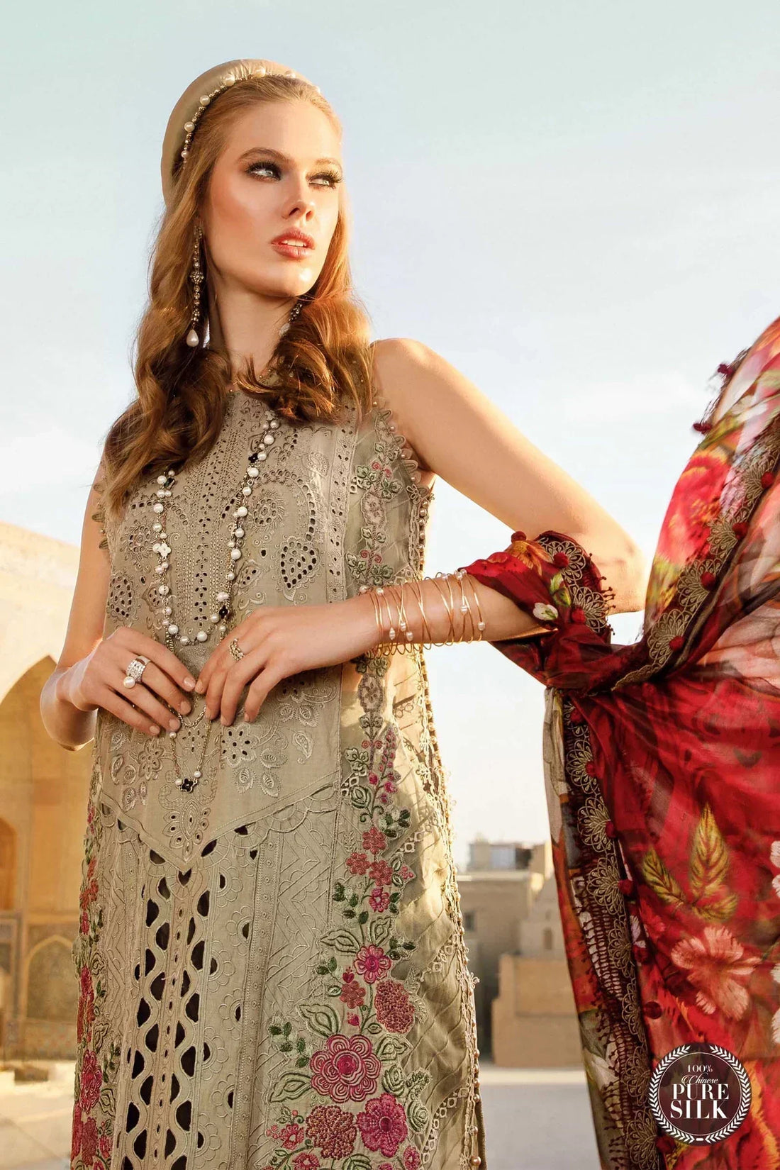 Maria B | Luxury Lawn | D-2313-A -  Maria B Luxury -  Agha Fabrics