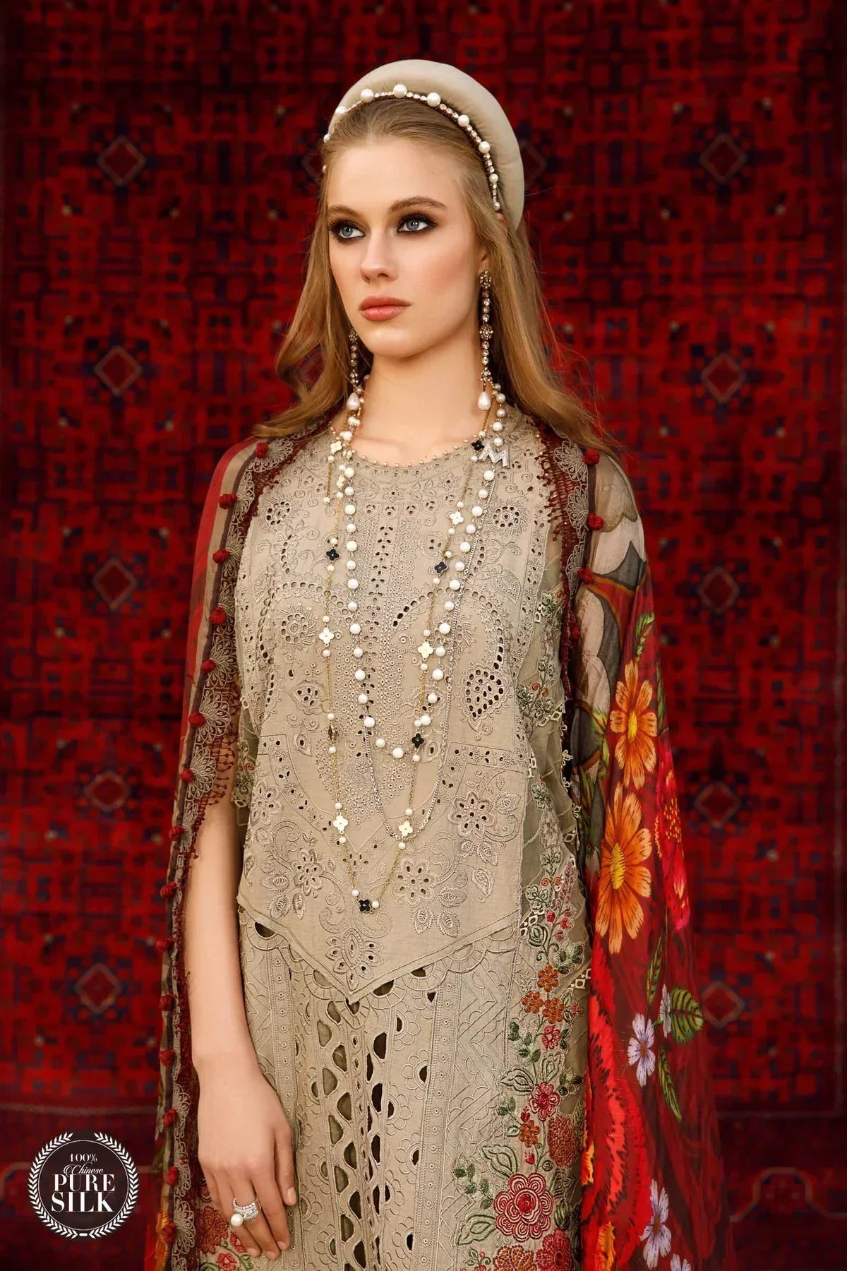Maria B | Luxury Lawn | D-2313-A -  Maria B Luxury -  Agha Fabrics