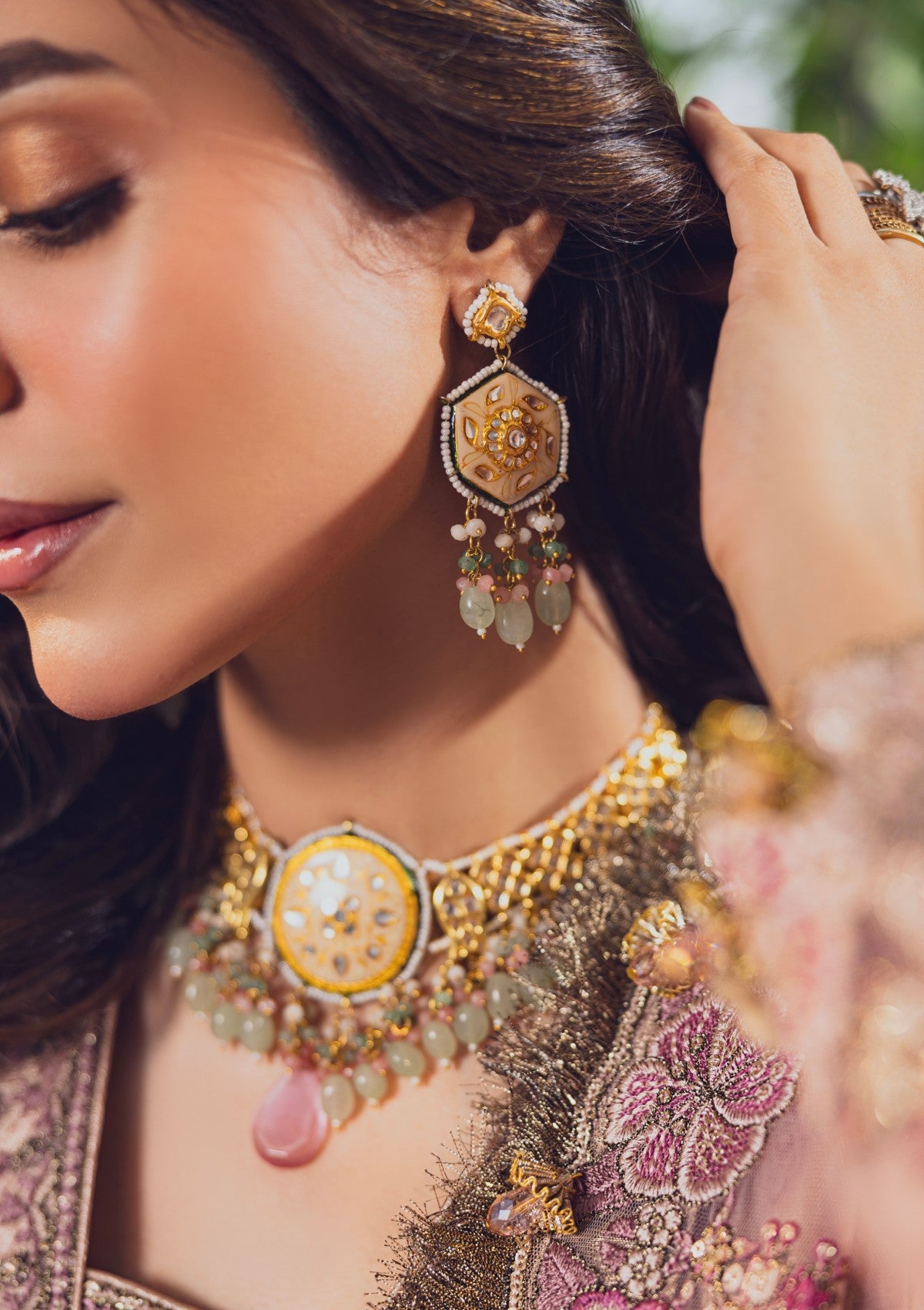 Formal Collection - Rubaaiyat - Wedding Edit 24 - Tea Pink - Official Rubaaiyat - Agha Fabrics UK