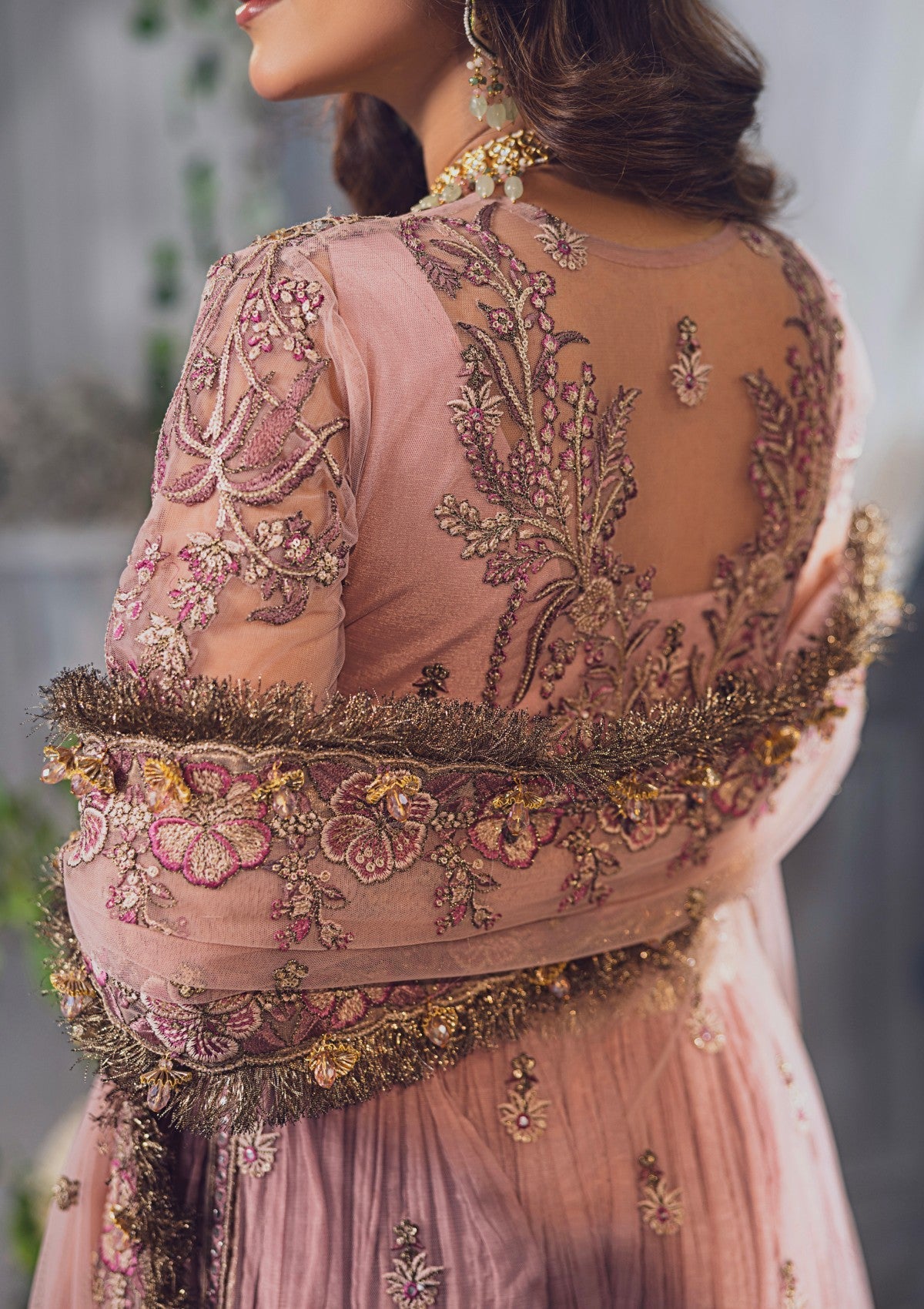 Formal Collection - Rubaaiyat - Wedding Edit 24 - Tea Pink - Official Rubaaiyat - Agha Fabrics UK