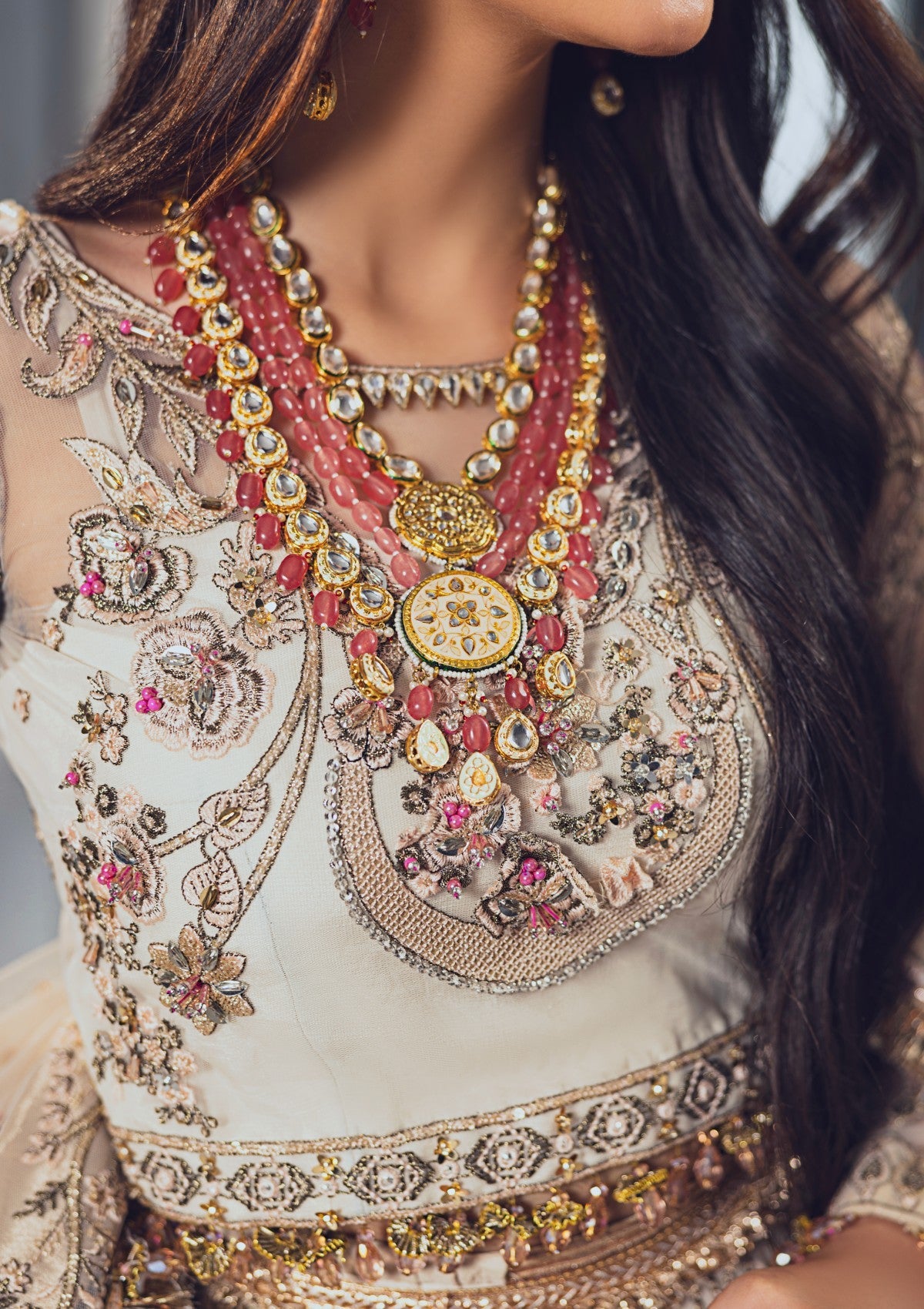 Formal Collection - Rubaaiyat - Wedding Edit 24 - Powder Pink - Official Rubaaiyat - Agha Fabrics UK