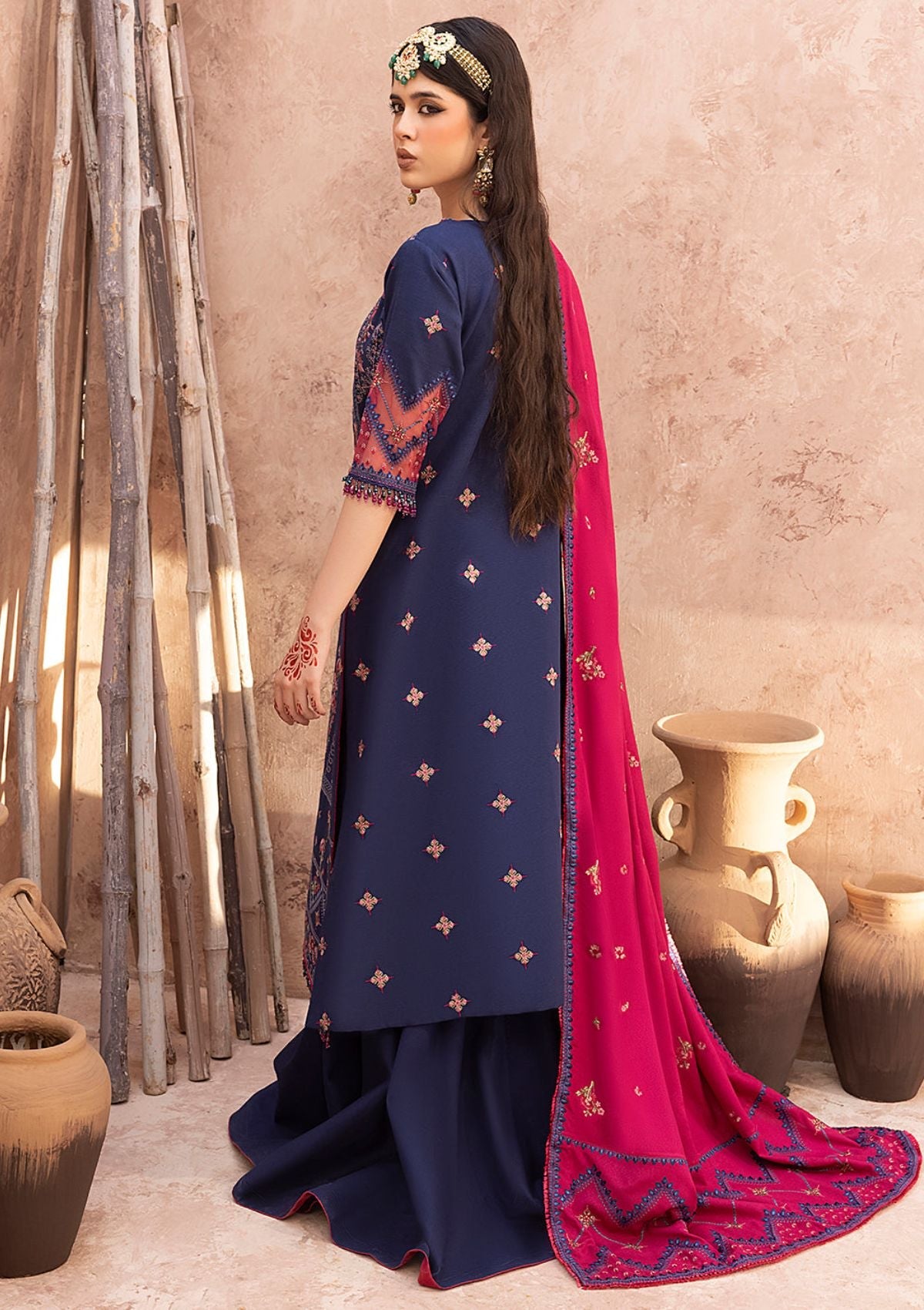 Winter Collection - Bin Ilyas - Laal - Luxury - BL#1512-B