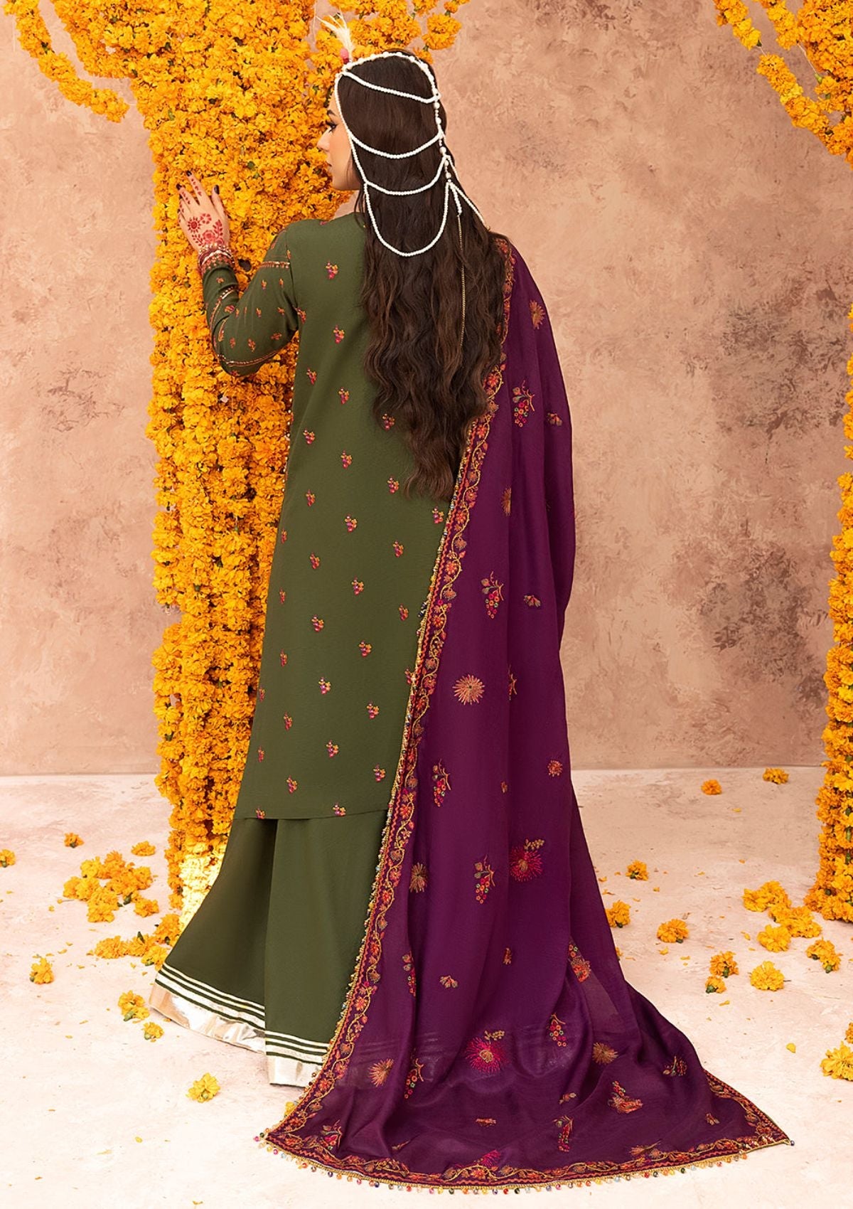 Winter Collection - Bin Ilyas - Laal - Luxury - BL#1513-A