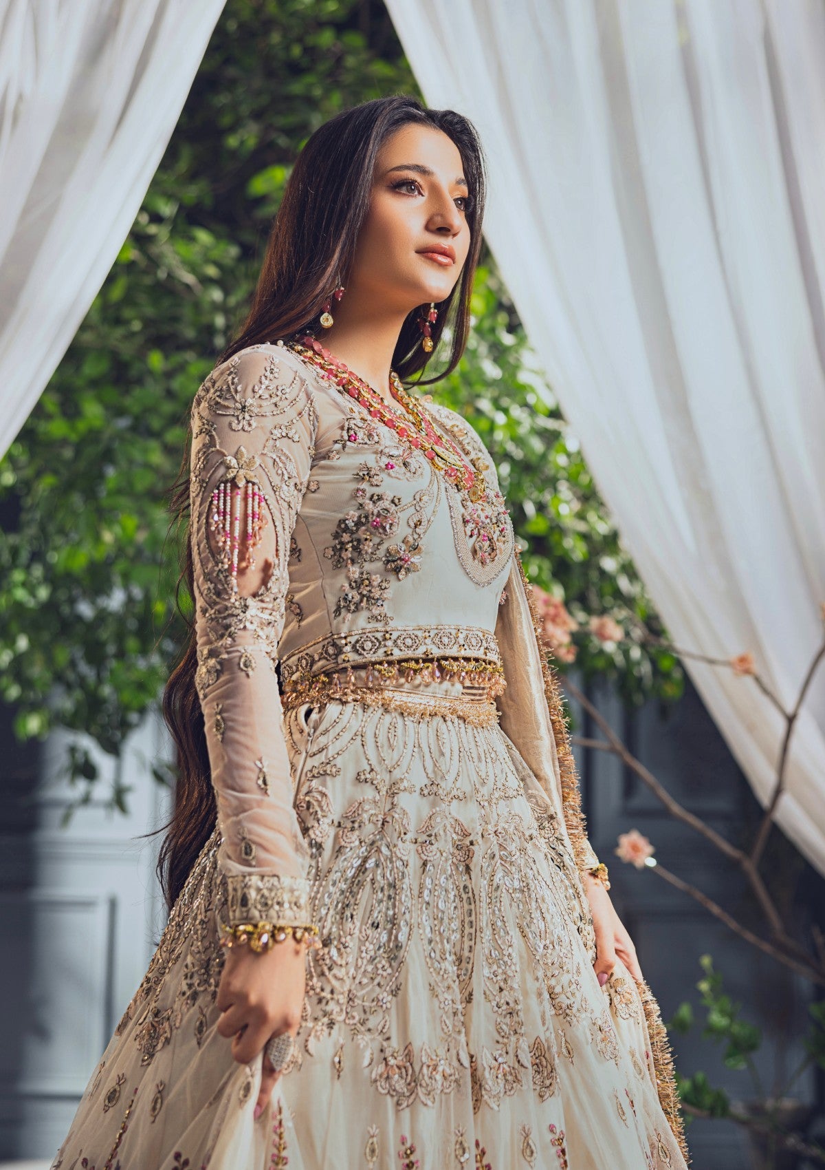 Formal Collection - Rubaaiyat - Wedding Edit 24 - Powder Pink - Official Rubaaiyat - Agha Fabrics UK