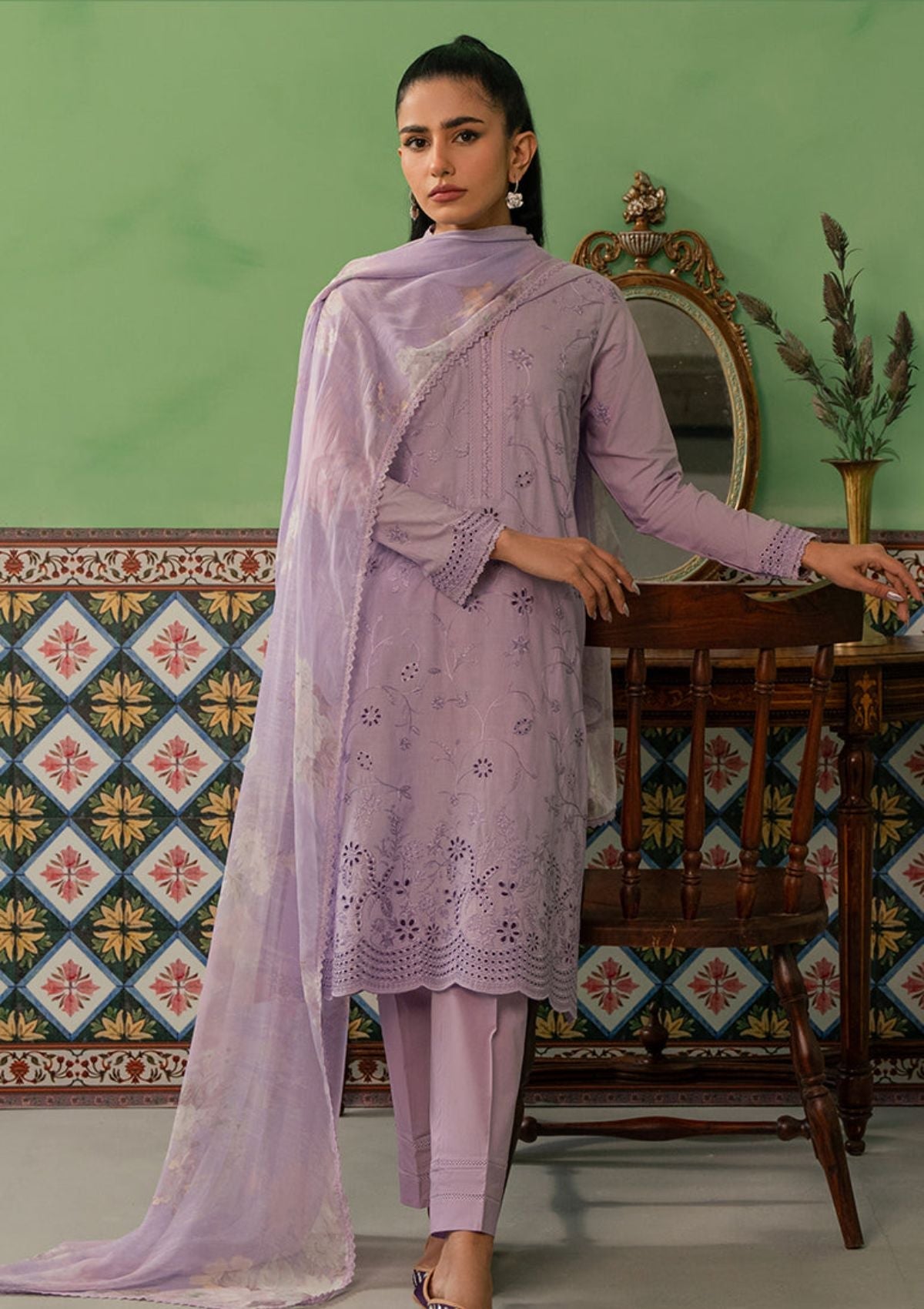 Lawn Collection - Cross Stitch - Mahiri V01 - LILAC HAZE