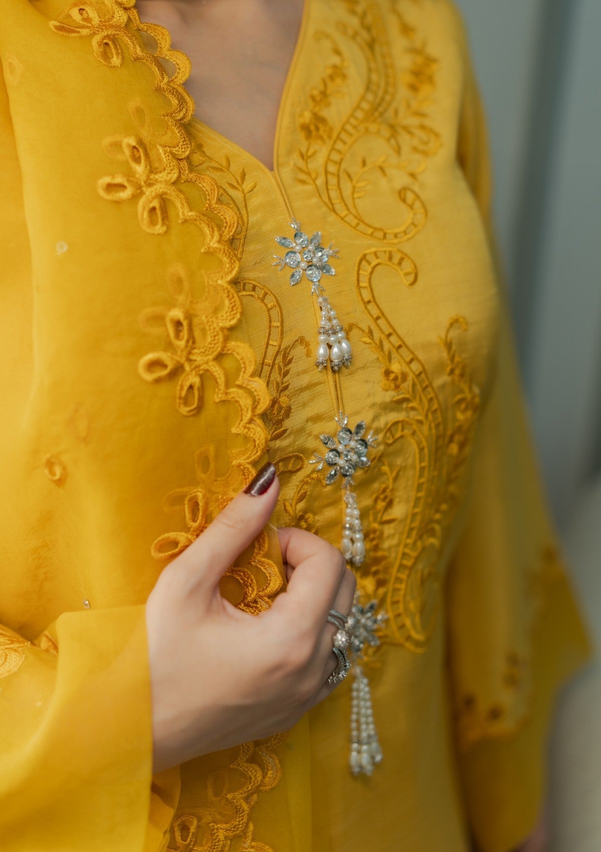 Pret - Fozia Khalid - Silkspire 25 - Vol II - SAFFRON