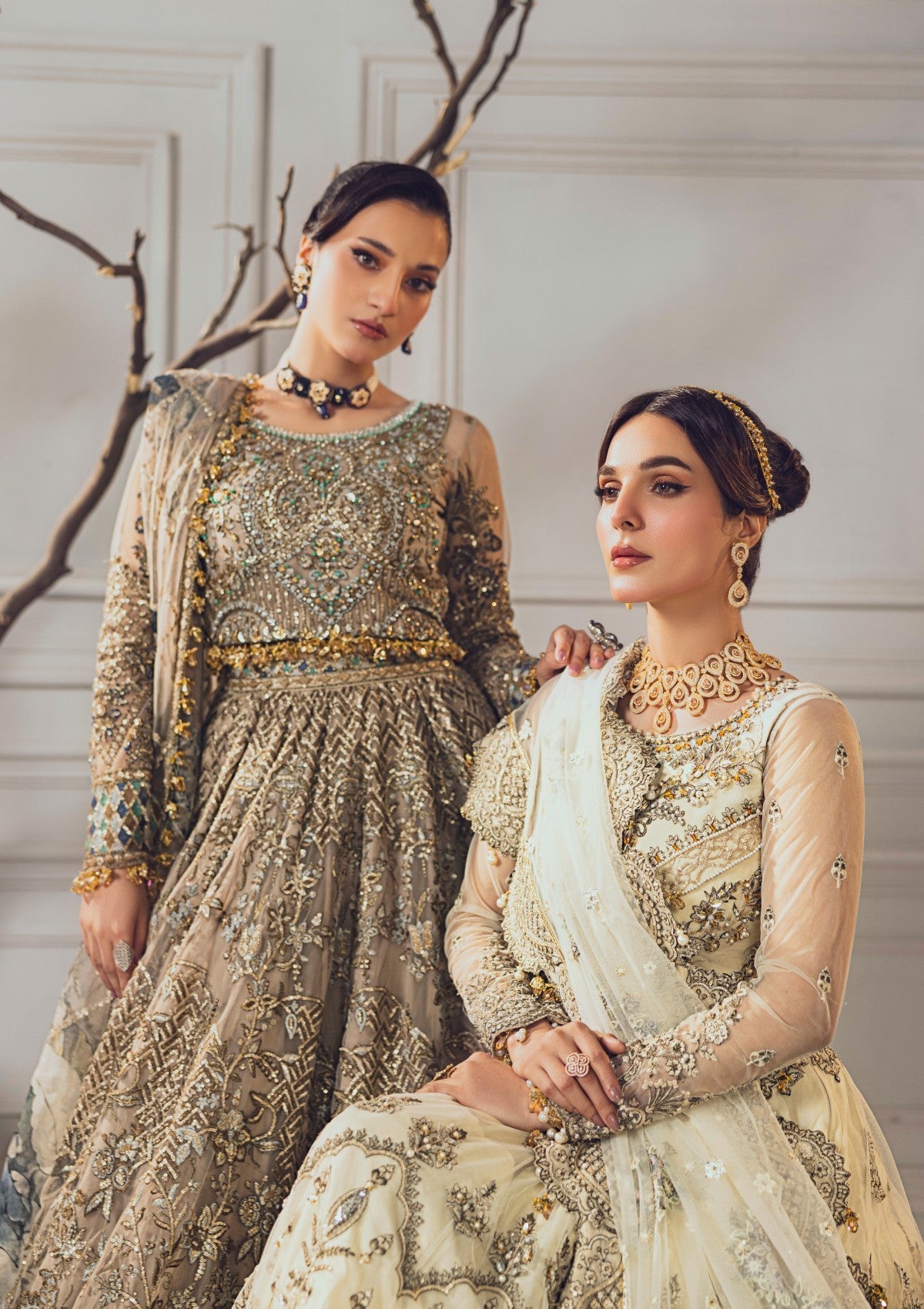 Formal Collection - Rubaaiyat - Wedding Edit 24 - Off White - Official Rubaaiyat - Agha Fabrics UK