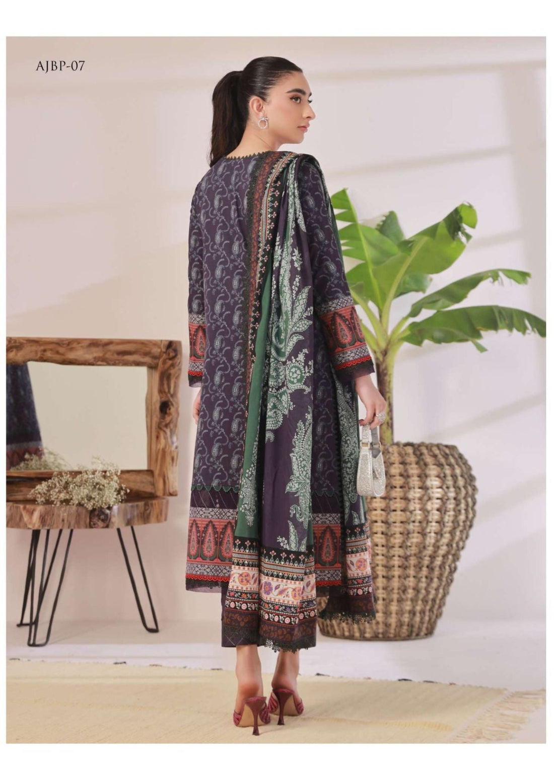 Lawn Collection - Asim Jofa - Prints - AJBP#07 - Official Asim Jofa - Agha Fabrics UK