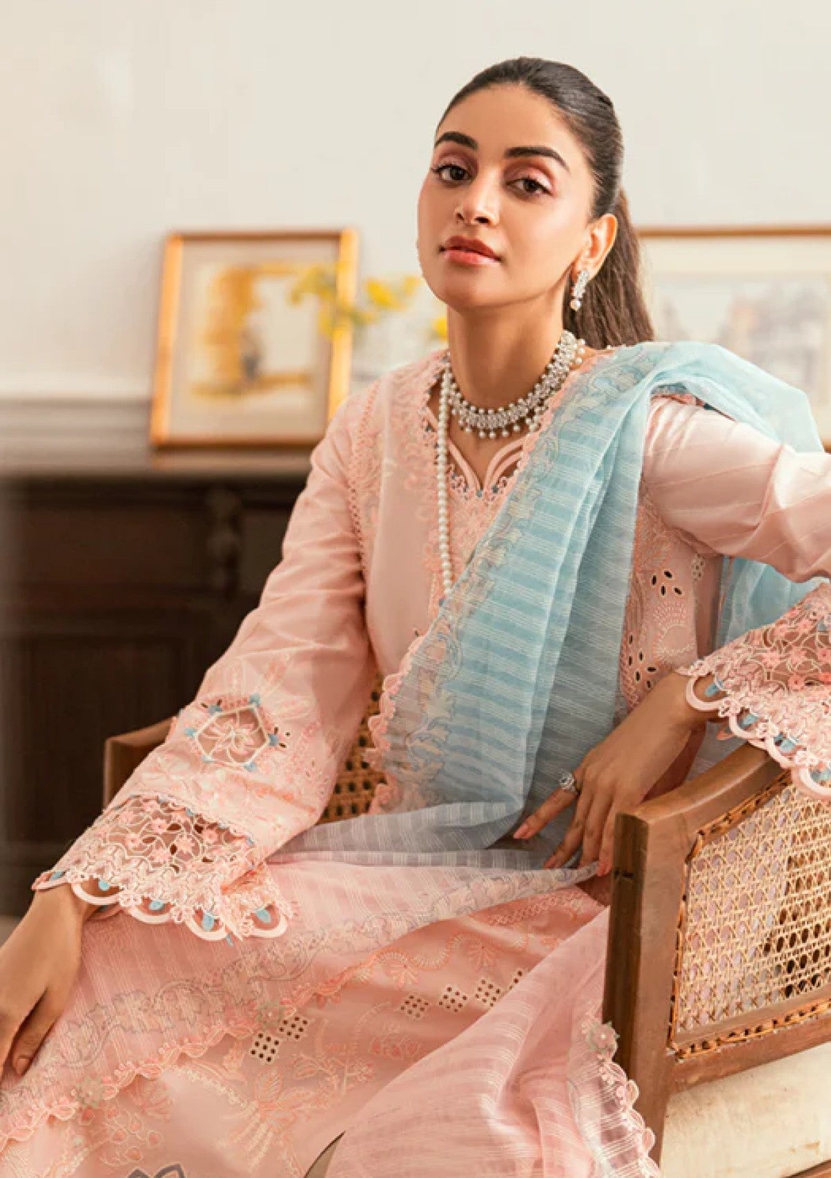 Lawn - Qalamkar - Luxury - Eid Edit 25 - SB#05 - Aleeza
