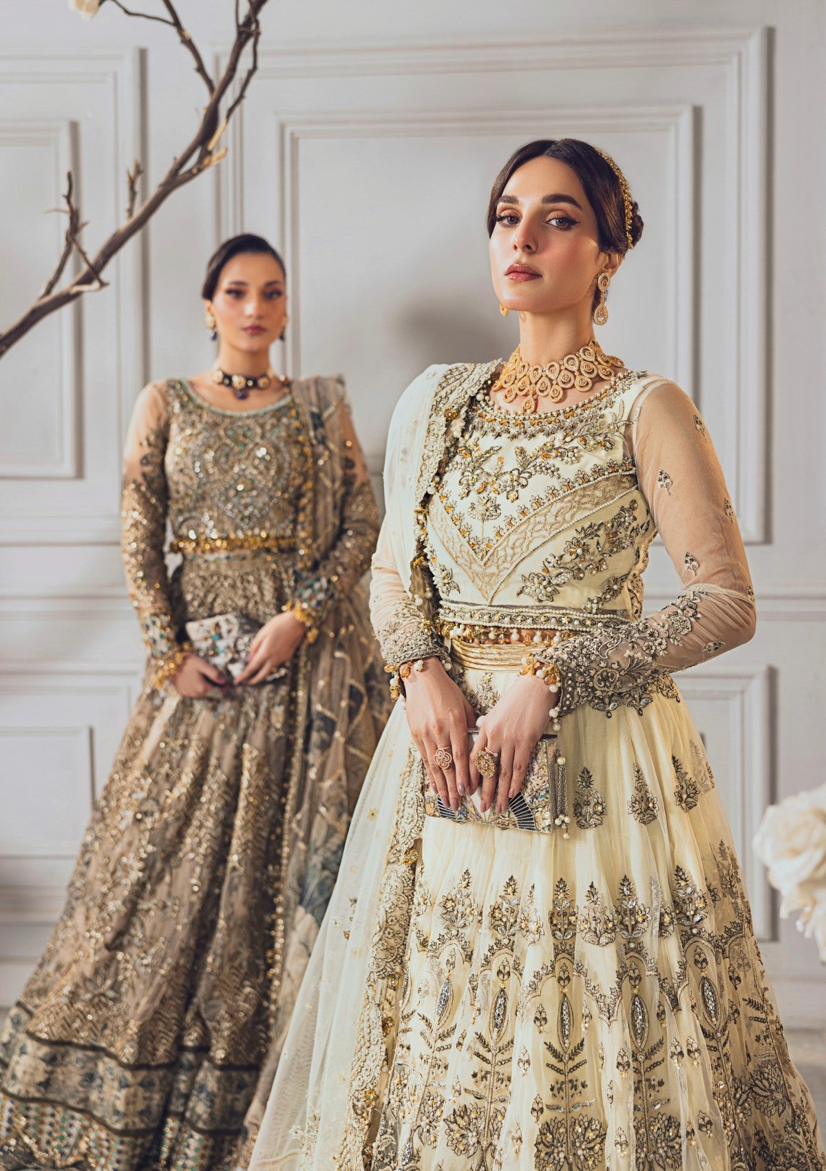 Formal Collection - Rubaaiyat - Wedding Edit 24 - Off White - Official Rubaaiyat - Agha Fabrics UK