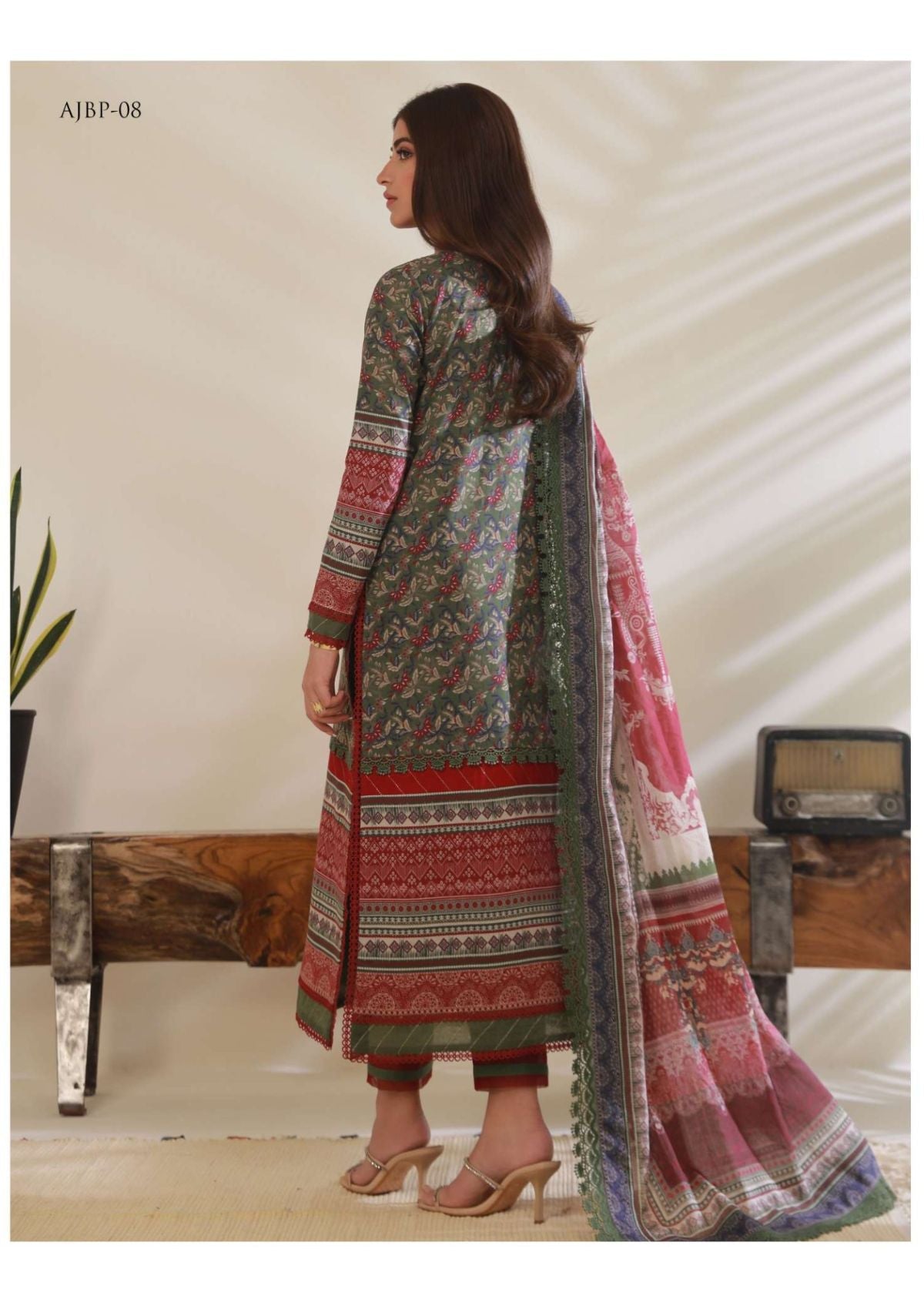Lawn Collection - Asim Jofa - Prints - AJBP#08 - Official Asim Jofa - Agha Fabrics UK