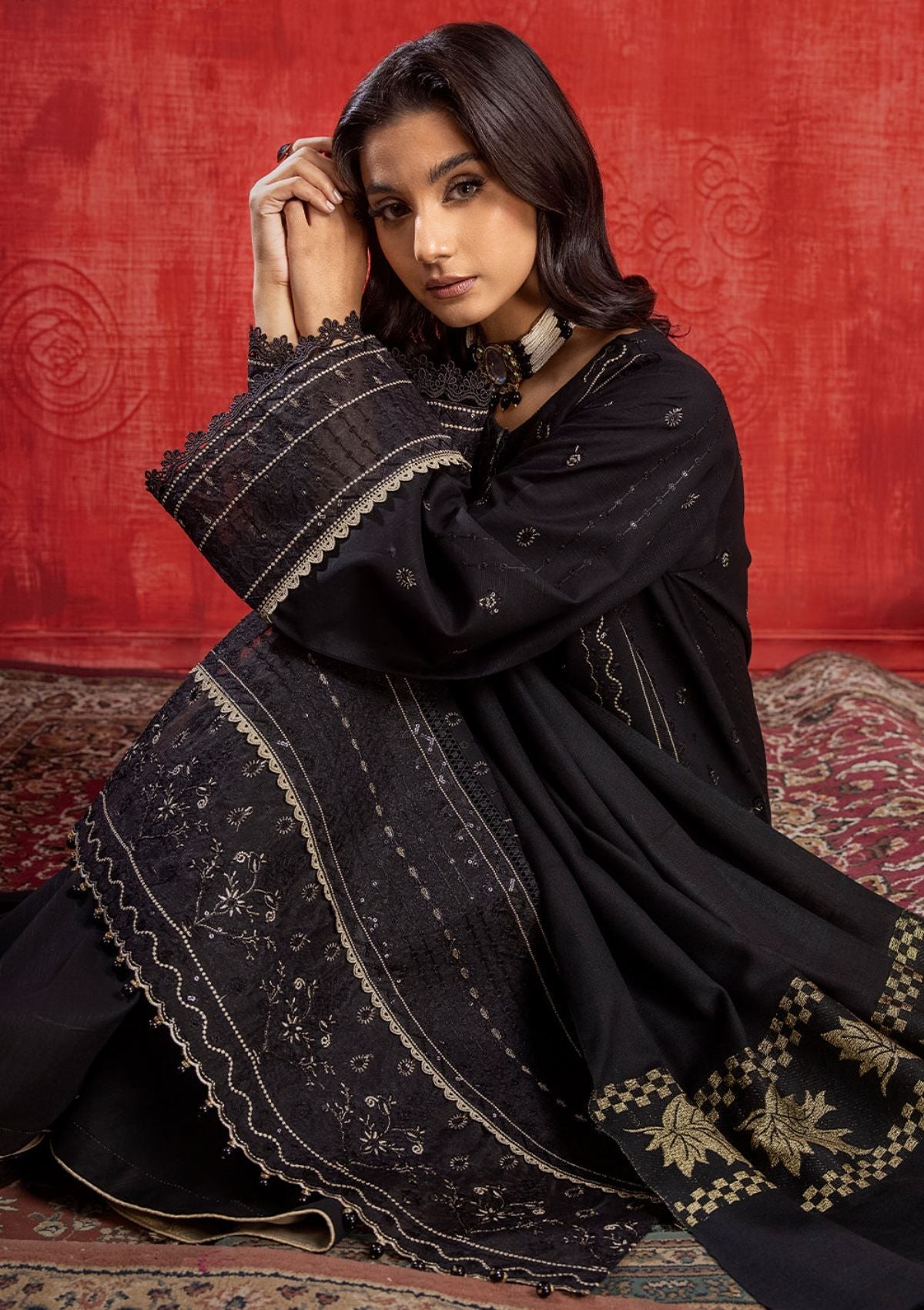 Winter Collection - Bin Ilyas - Remal - Khaddar - D#1952-B