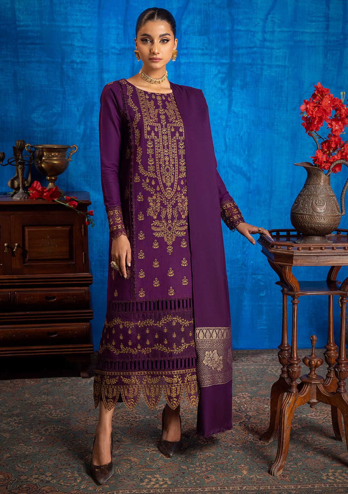 Winter Collection - Bin Ilyas - Remal - Khaddar - D#1954-A