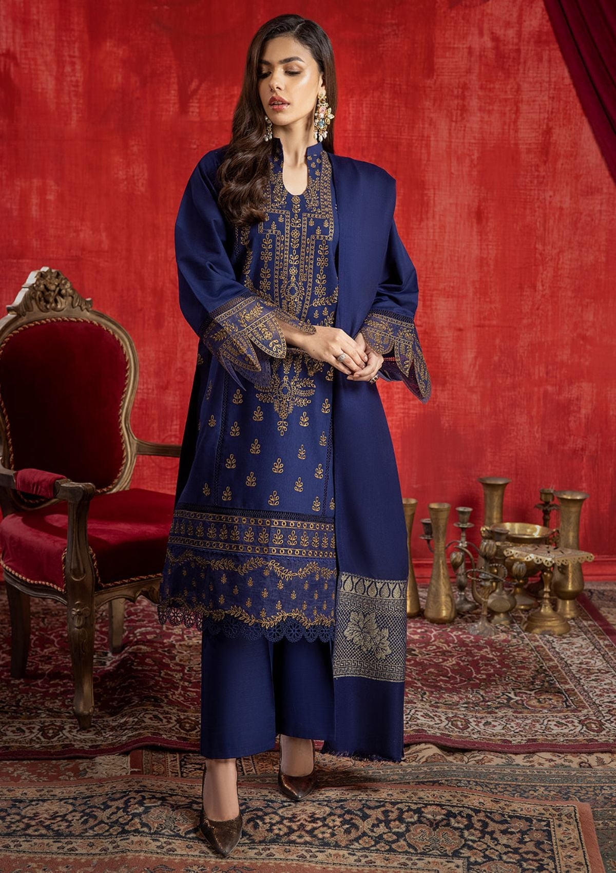 Winter Collection - Bin Ilyas - Remal - Khaddar - D#1954-B