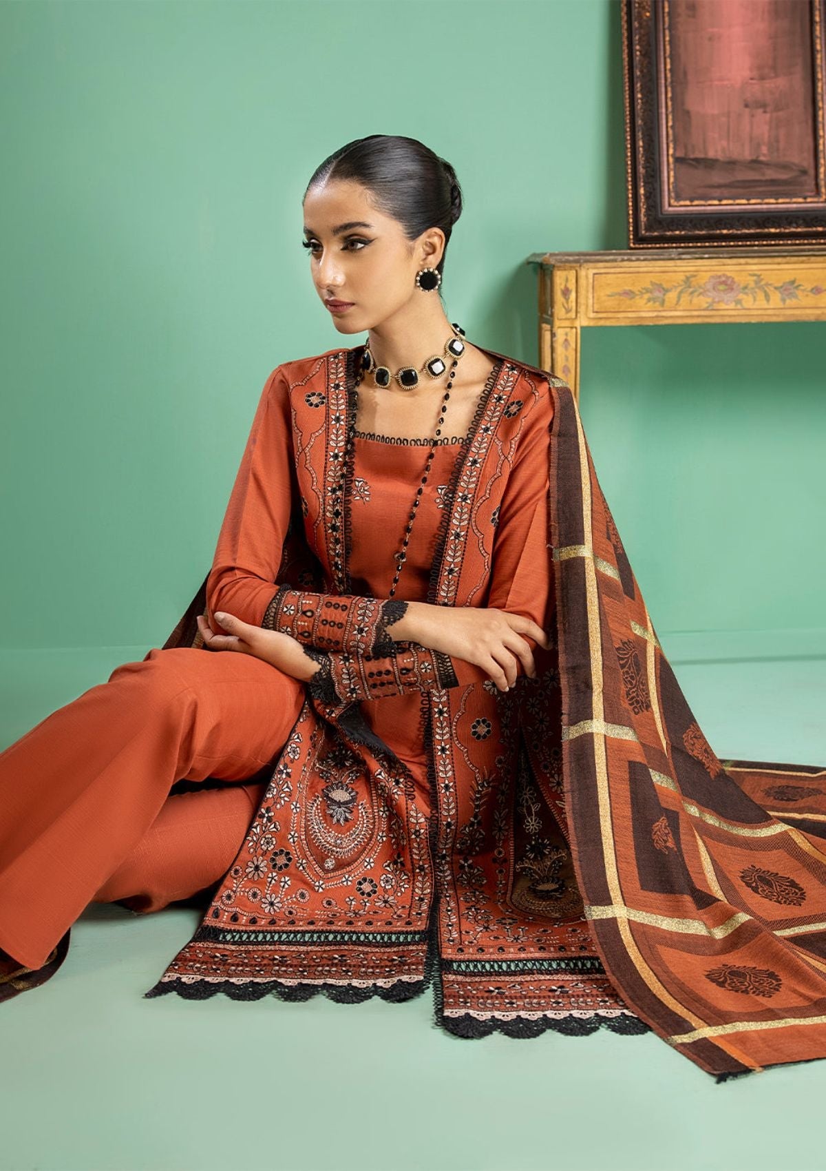 Winter Collection - Bin Ilyas - Remal - Khaddar - D#1955-B
