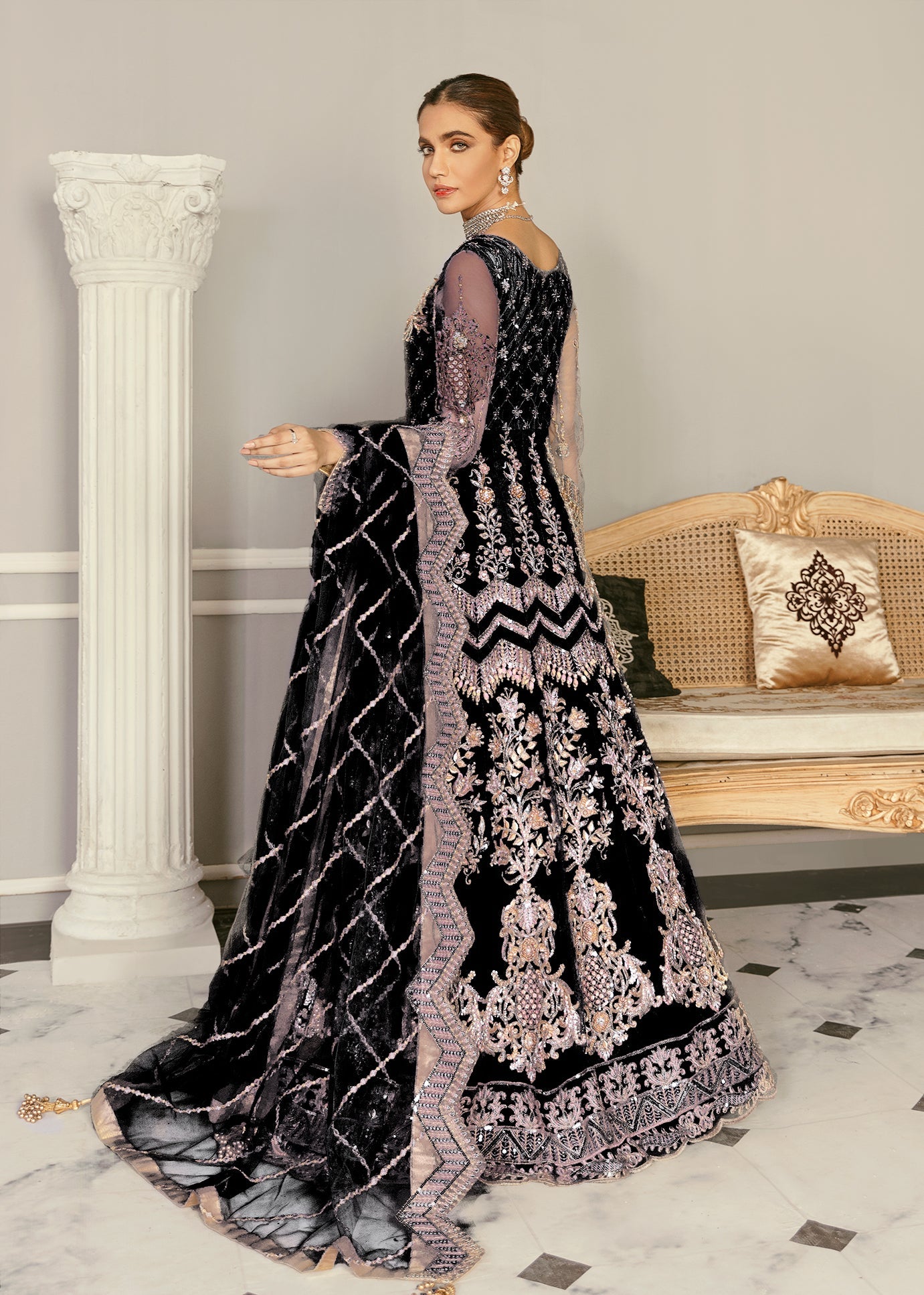 Akbar Aslam | Formals | Wisteria Black