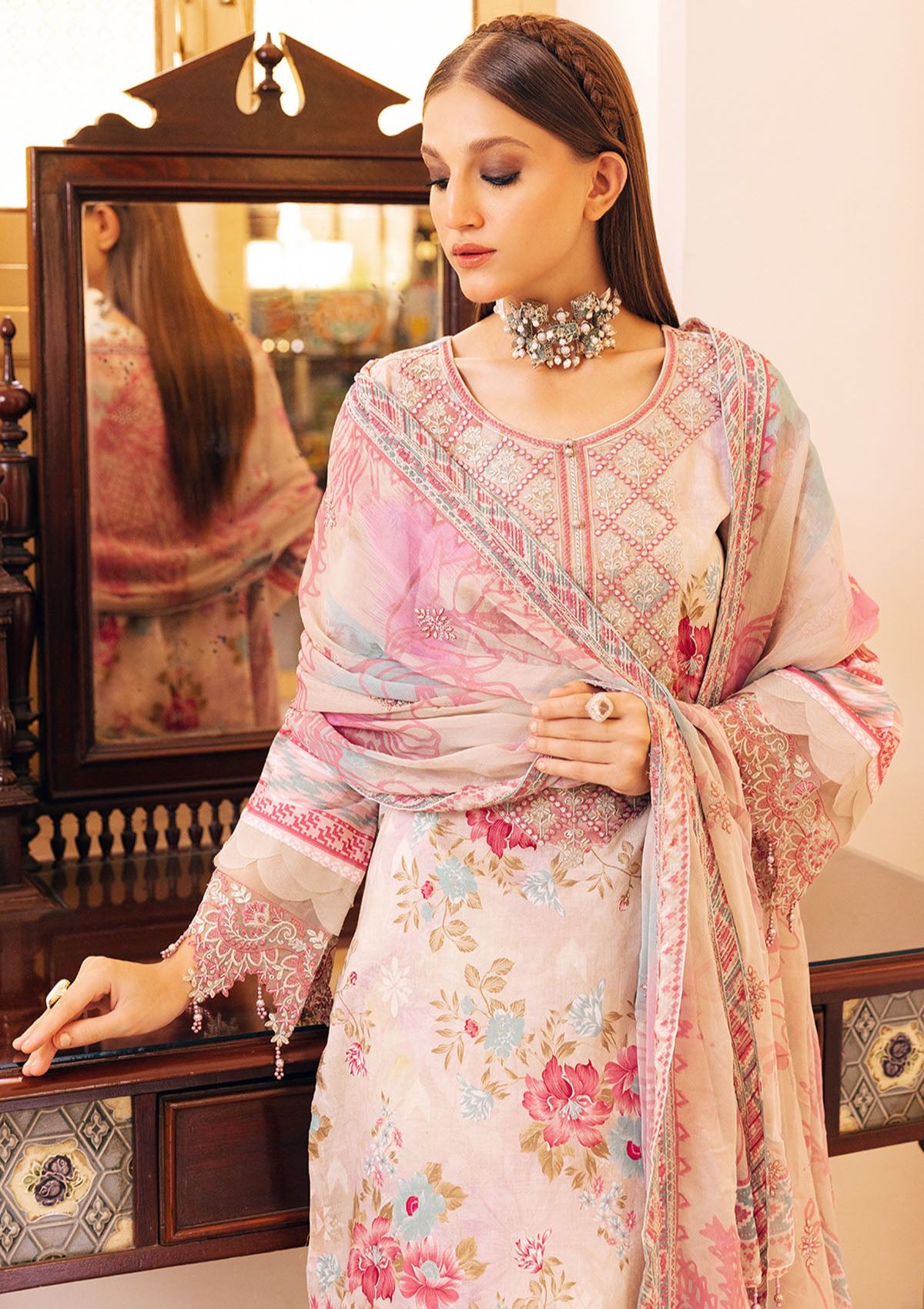 Lawn Collection - Nureh - Gardenia - E/Print - NSG#119
