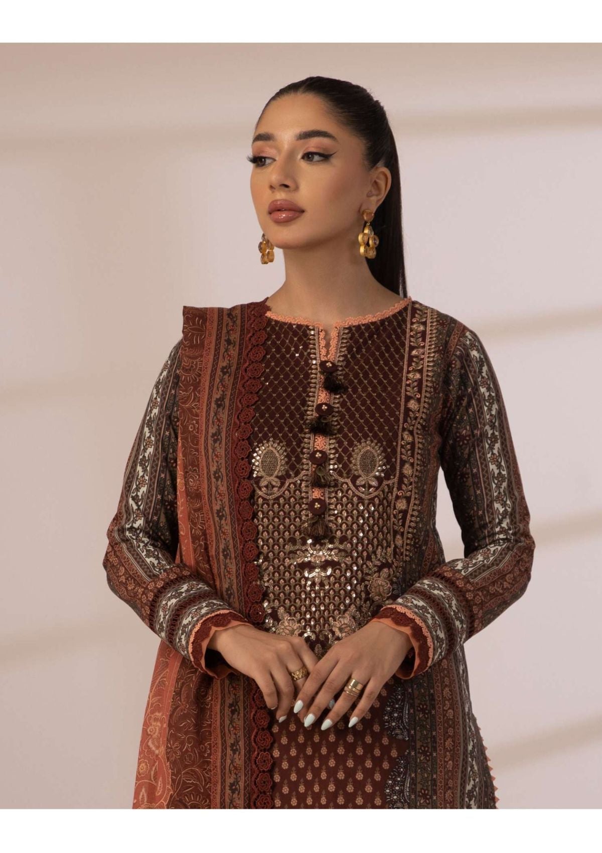 Lawn Collection - Asim Jofa - Prints - AJBP#06 - Official Asim Jofa - Agha Fabrics UK