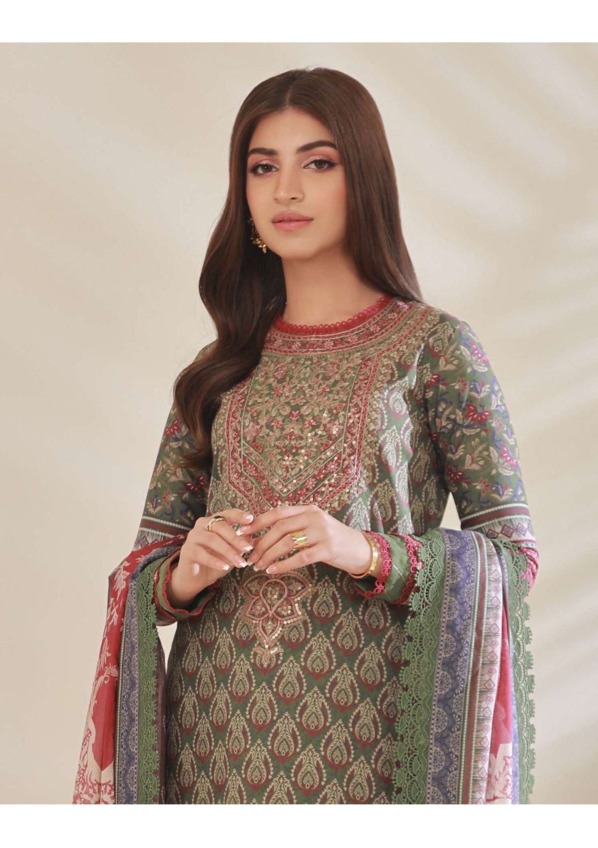 Lawn Collection - Asim Jofa - Prints - AJBP#08 - Official Asim Jofa - Agha Fabrics UK