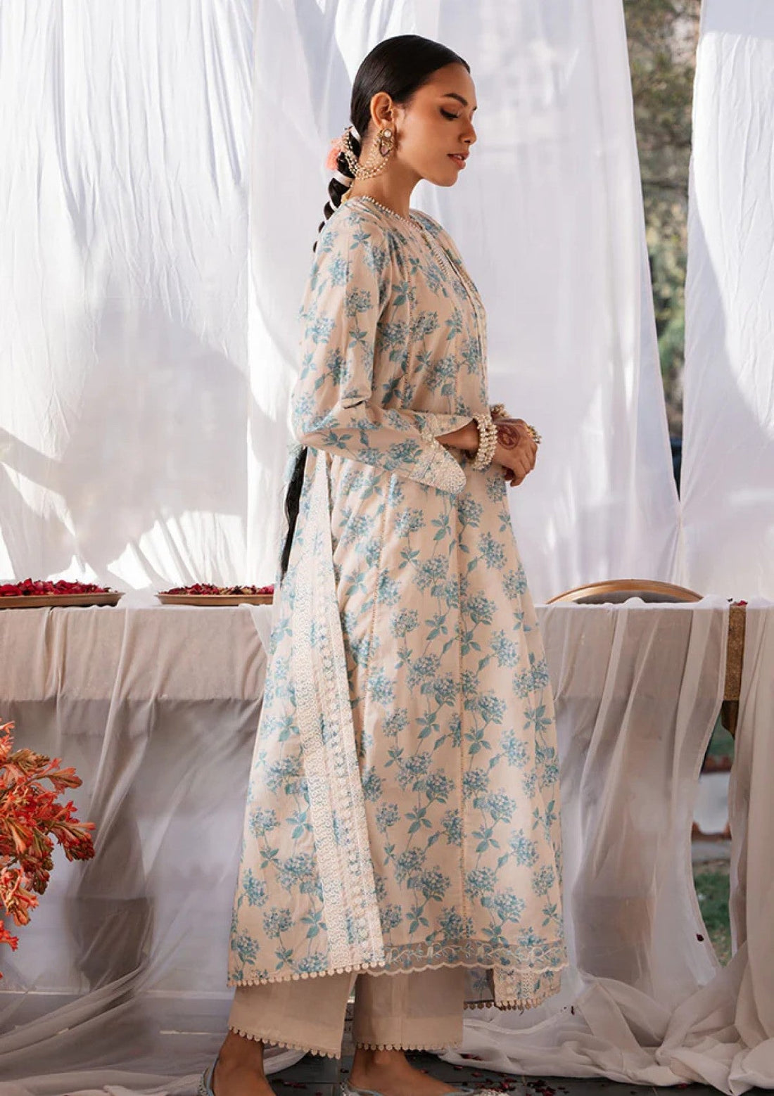 Lawn Collection - Cross Stitch - EidÃÂàLawnÃÂà- CEL24#19 - DAINTY ROYALE