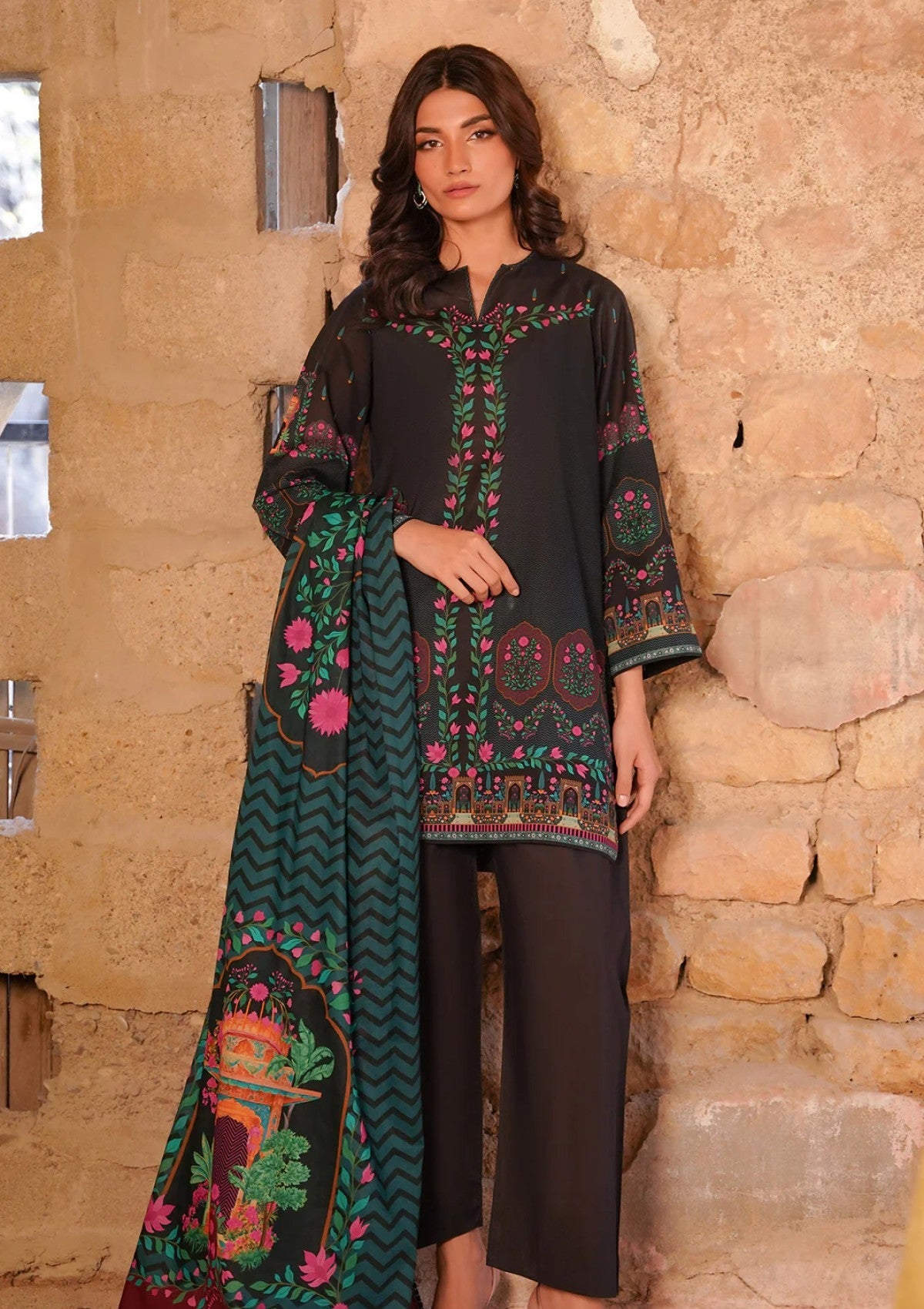 Lawn - Sahar - Selene - CL-V2-S25-04 - Monochrome Bloom