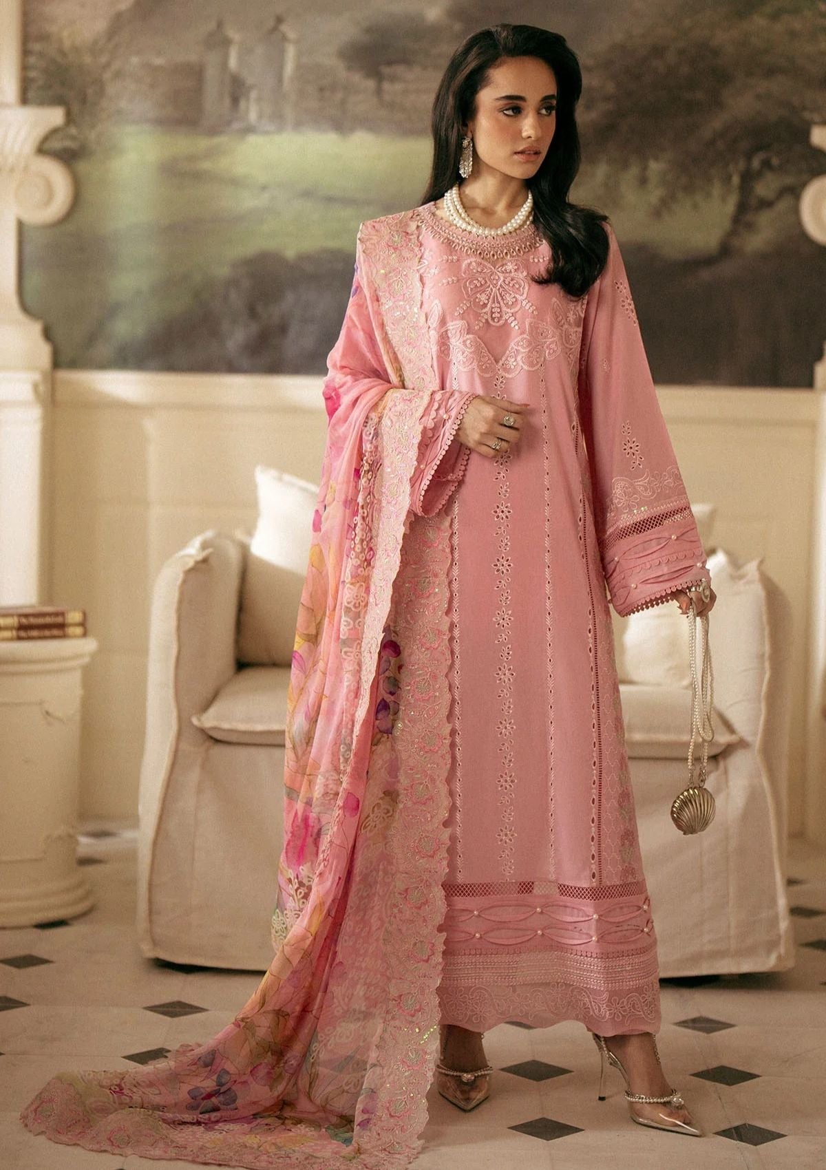 Lawn Collection - Nureh - Maya Lawn 24 - NS24#141 - Official Nureh - Agha Fabrics UK