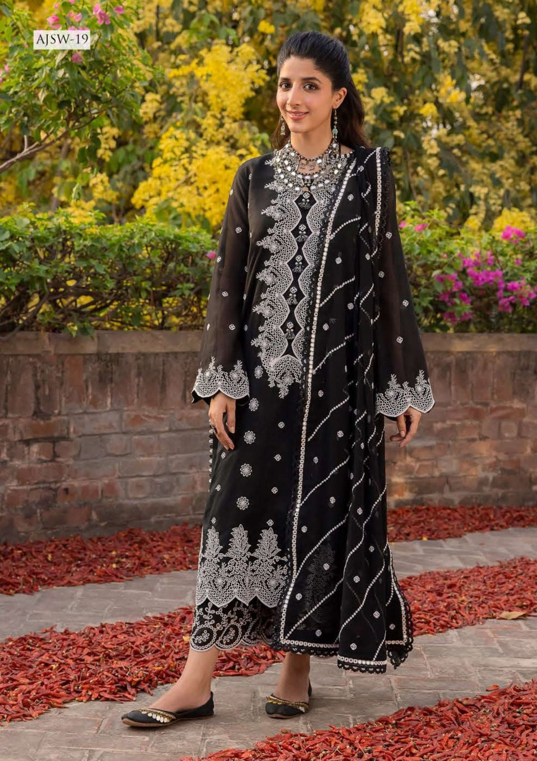 Formal Collection - Asim Jofa - Shadow Work - AJSW#19 - Official Asim Jofa - Agha Fabrics UK