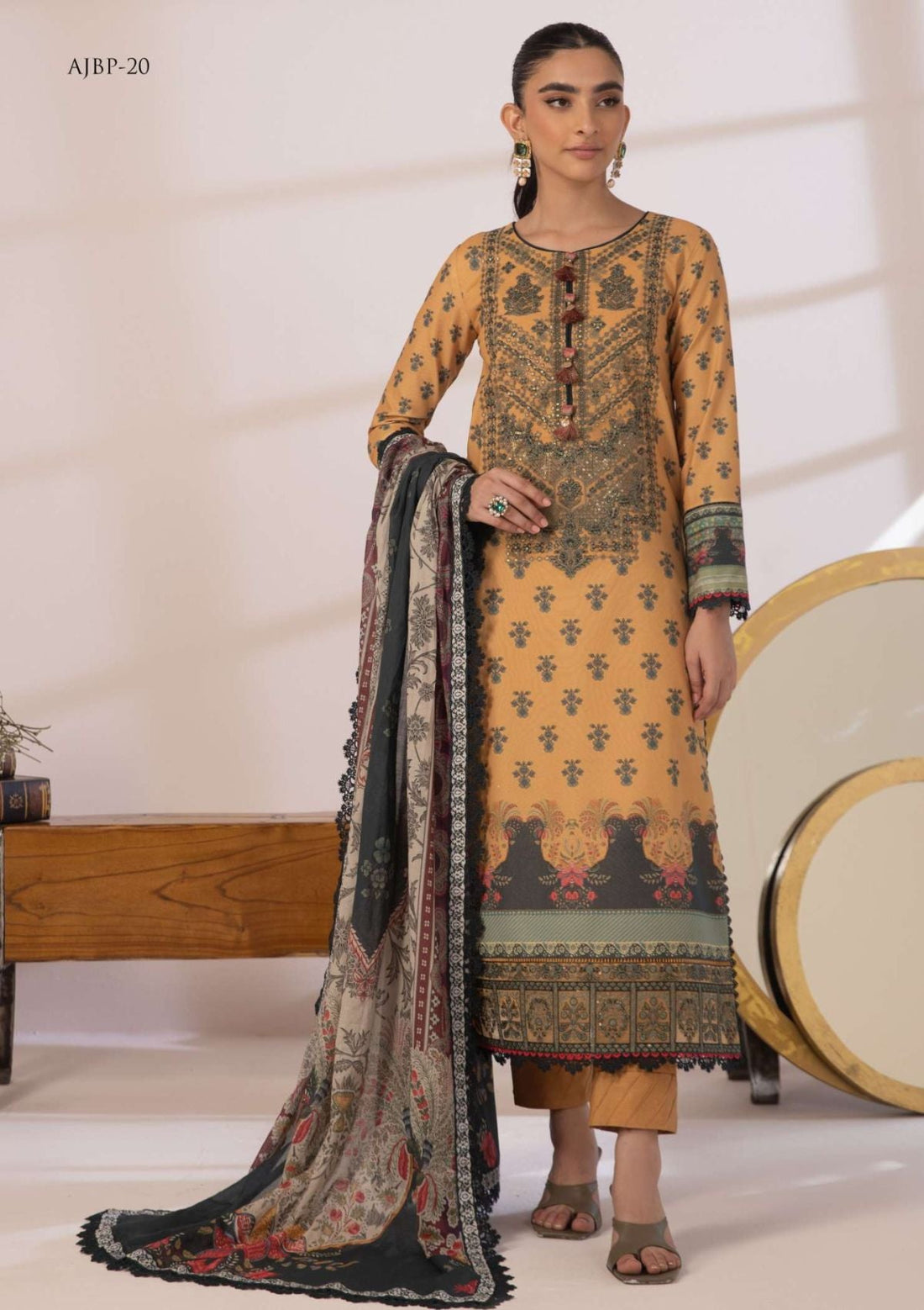 Lawn Collection - Asim Jofa - Prints - AJBP#20 - Official Asim Jofa - Agha Fabrics UK