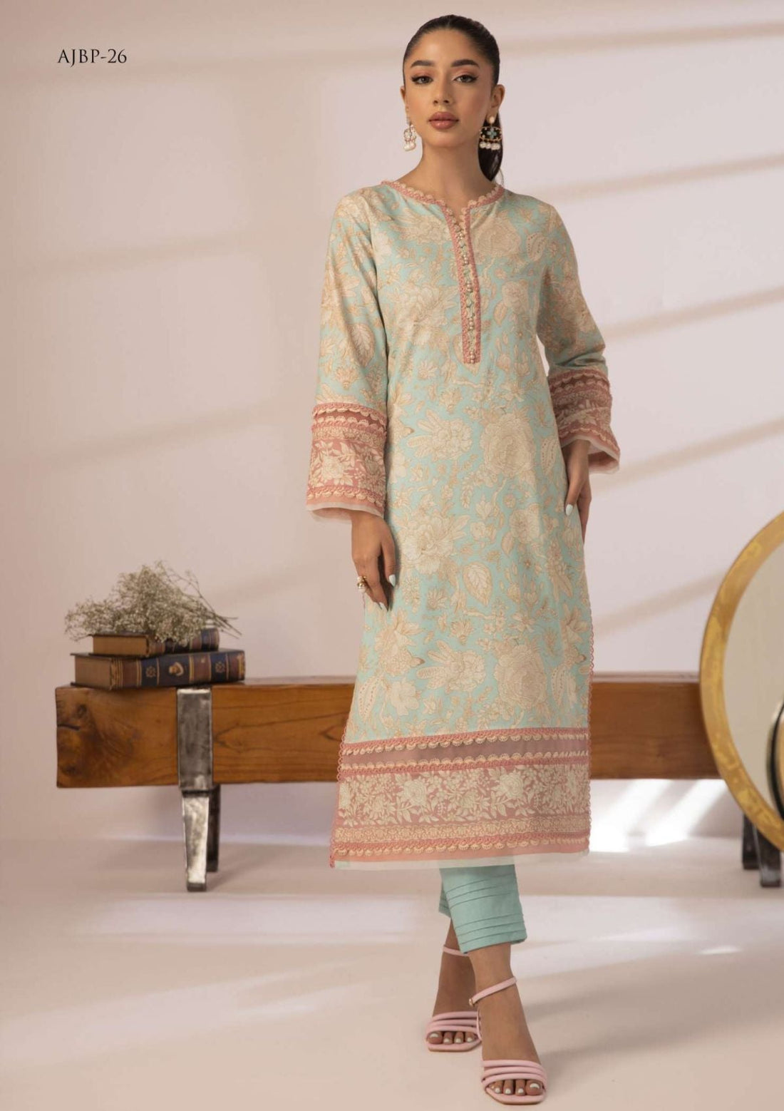 Lawn Collection - Asim Jofa - Prints - AJBP#26 - Official Asim Jofa - Agha Fabrics UK
