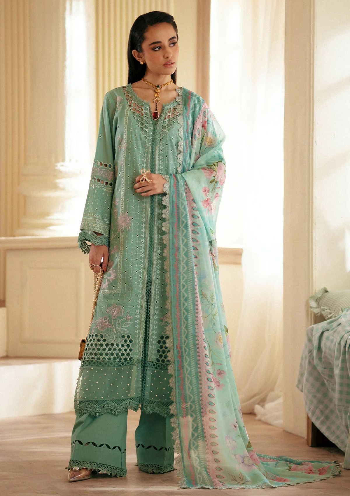 Lawn Collection - Nureh - Maya Lawn 24 - NS24#144 - Official Nureh - Agha Fabrics UK