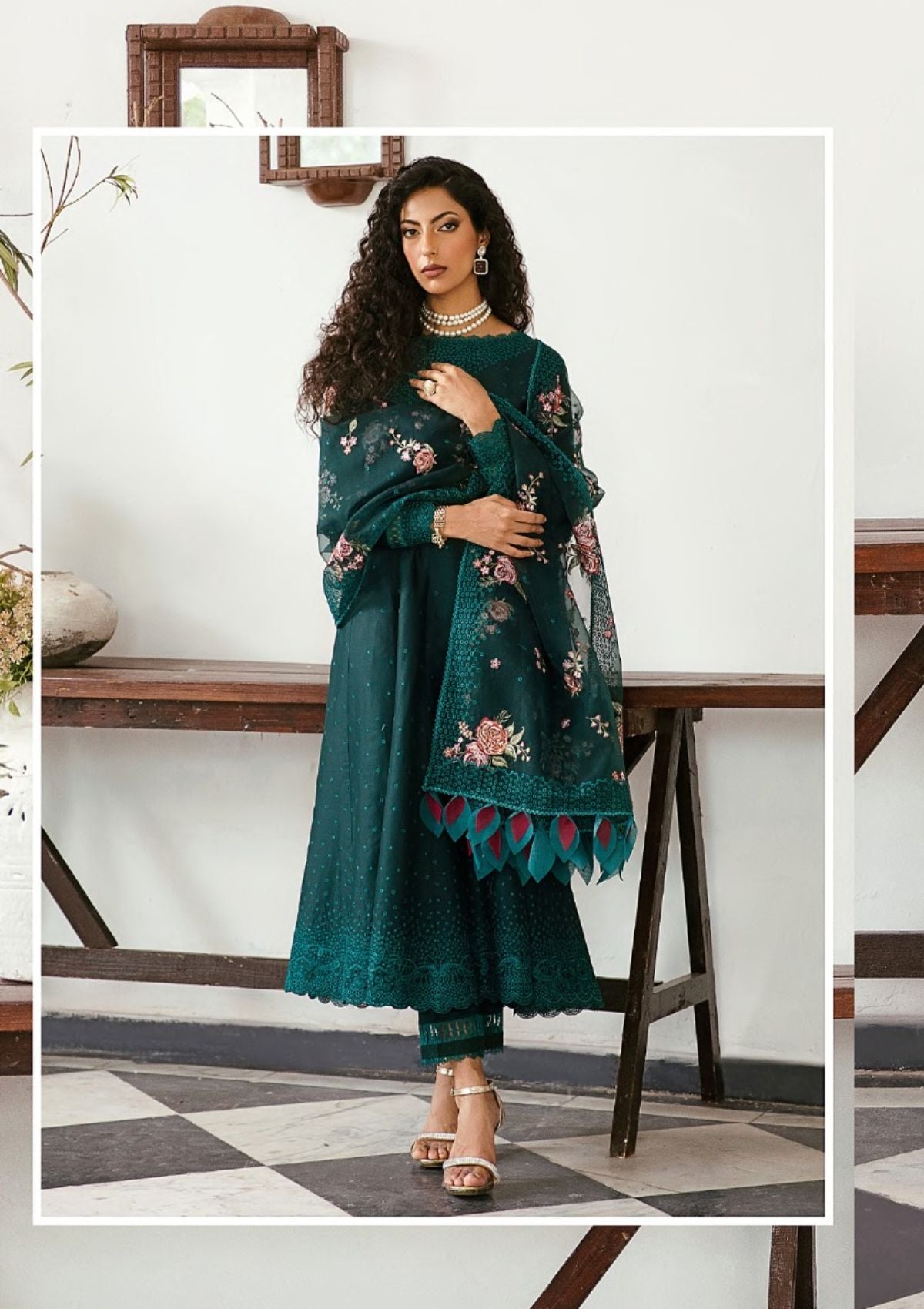 Lawn Collection - Jazmin - Iris - S/S - D#03 Green Gemstone