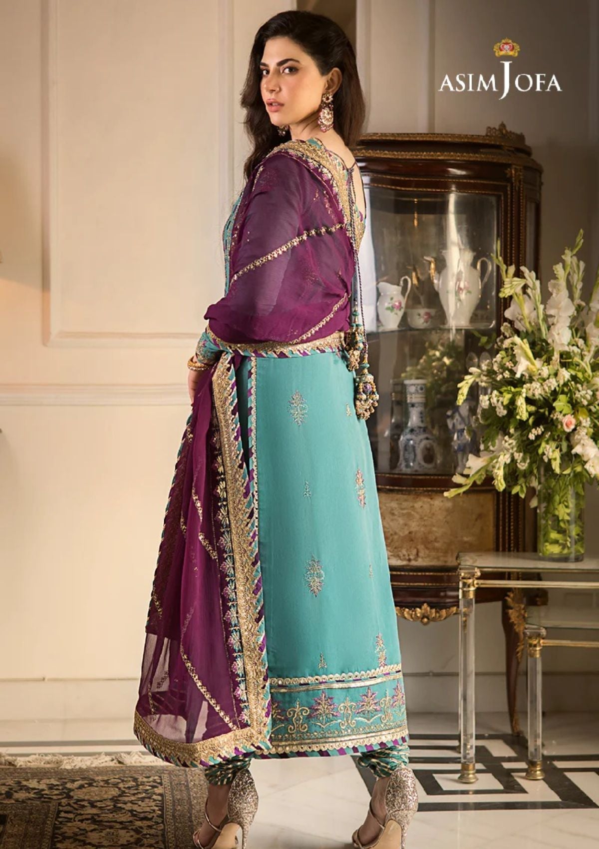 Formal Collection - Asim Jofa - Zari Sitara - AJZS#17 - Official Asim Jofa - Agha Fabrics UK