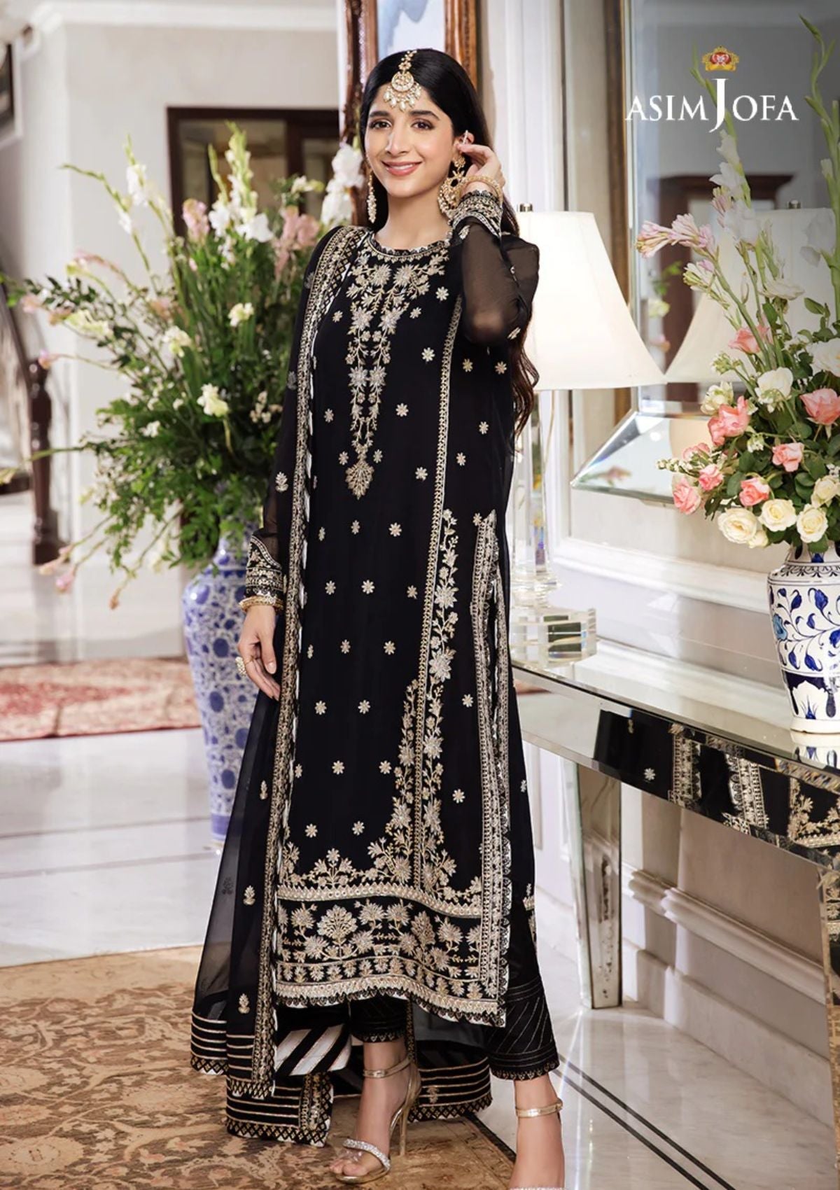 Formal Collection - Asim Jofa - Zari Sitara - AJZS#14 - Official Asim Jofa - Agha Fabrics UK